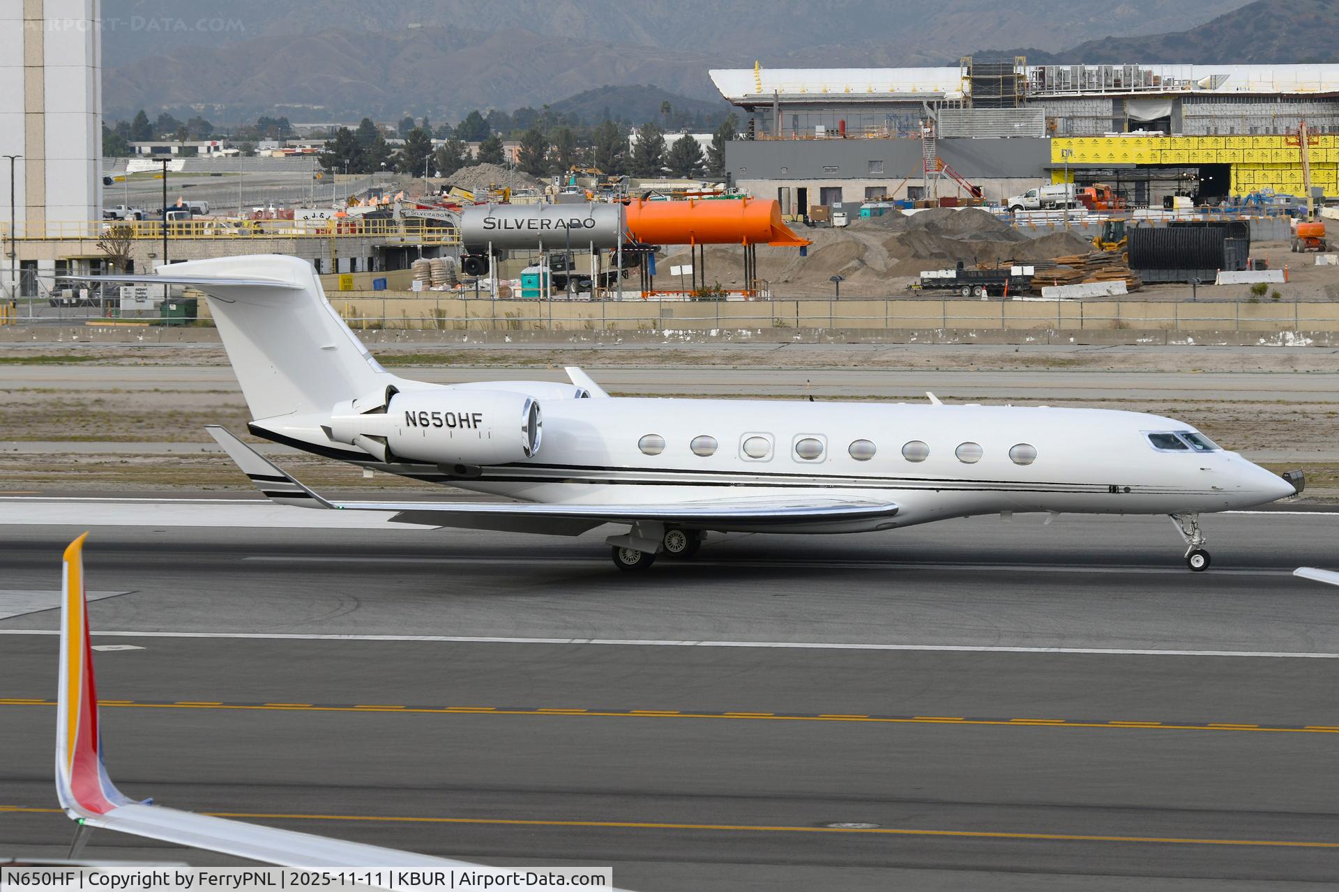 N650HF, 2014 Gulfstream Aerospace GVI G650ER C/N 6117, Harbor Freight G650 landing