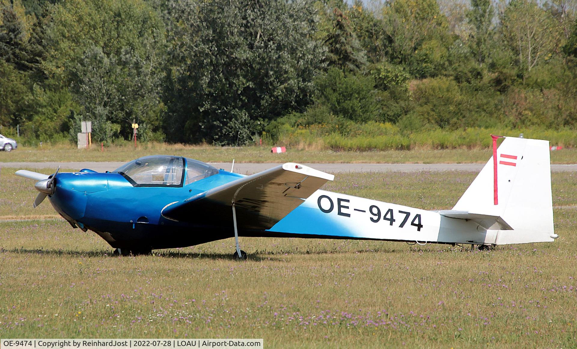 OE-9474, 1985 Scheibe SF-25C Falke 2000 C/N 44371, Scheibe Falke (ex D-KNAZ) at Stockerau, Austria