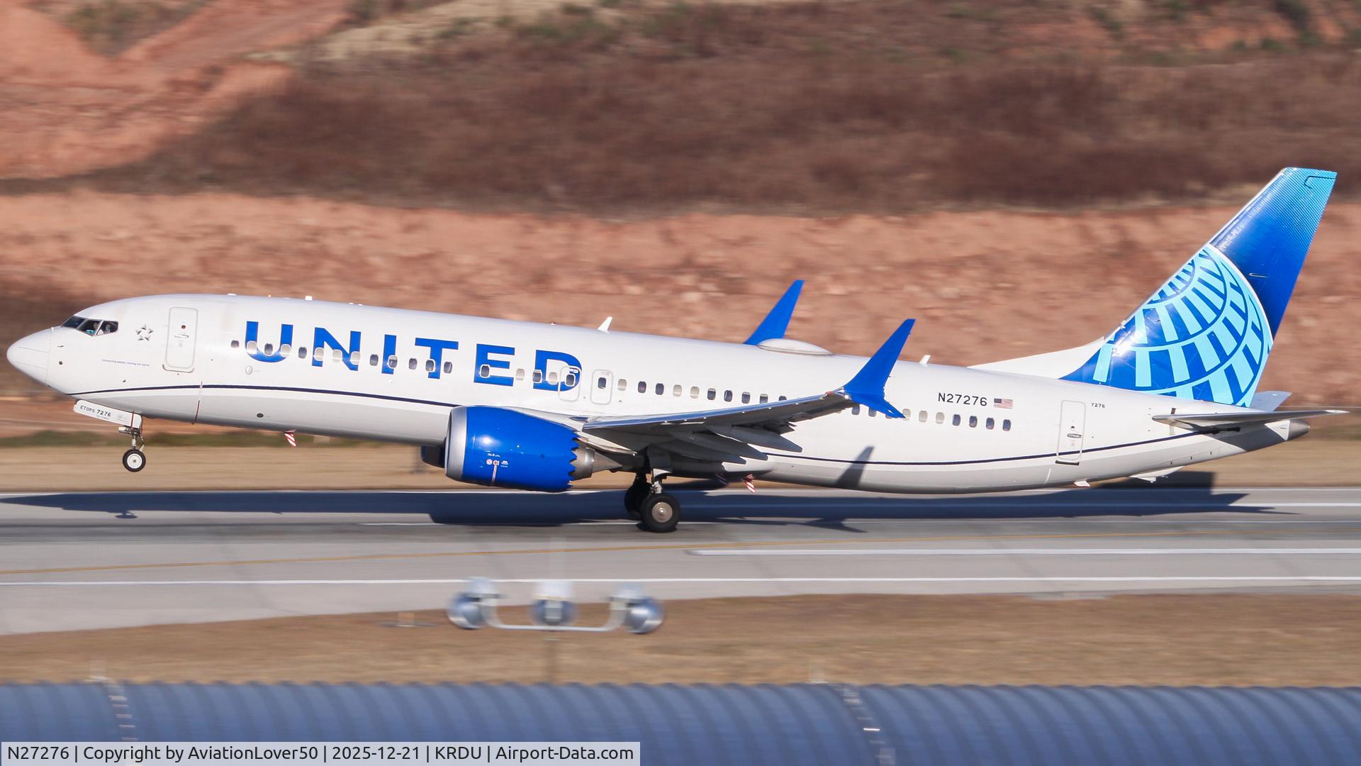 N27276, 2019 Boeing 737-8 MAX C/N 64611, United MAX 8