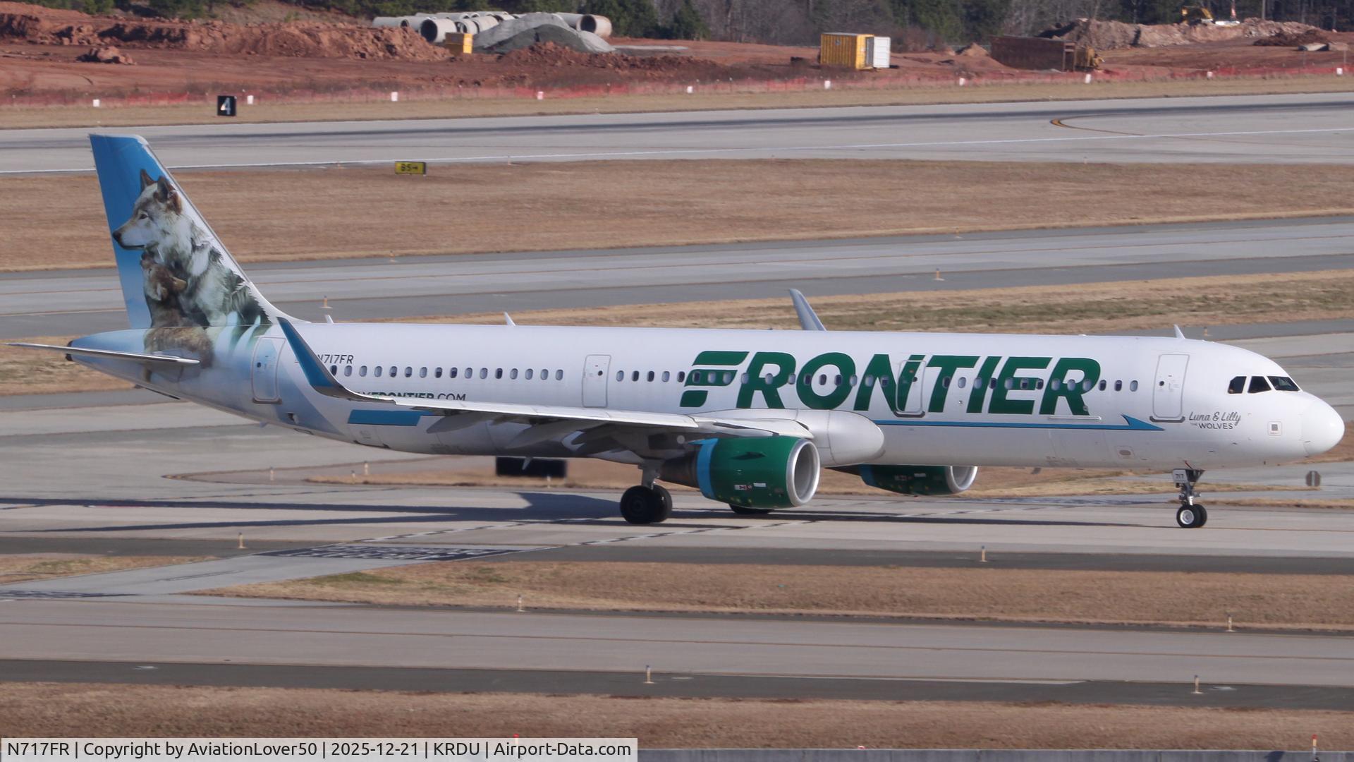 N717FR, 2017 Airbus A321-211 C/N 7536, Frontier A321