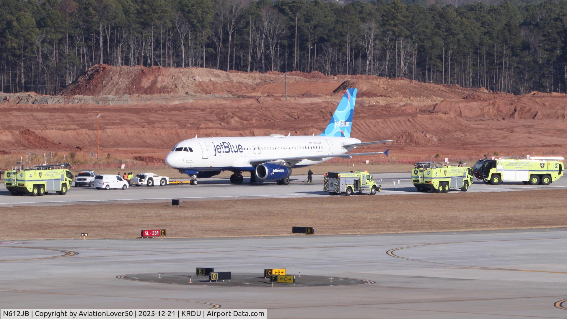 N612JB, 2005 Airbus A320-232 C/N 2447, jetBlue A320 w/ hydraulics failure