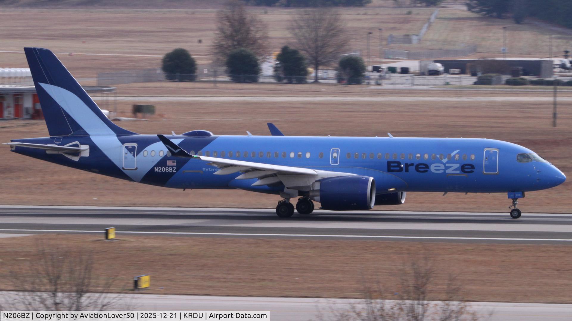 N206BZ, 2022 Airbus A220-300 C/N 55143, Breeze A223