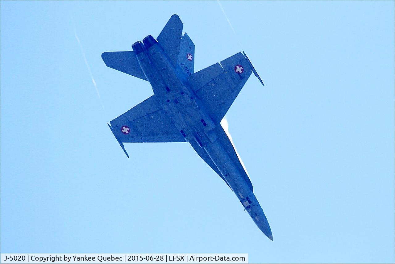 J-5020, McDonnell Douglas F/A-18C Hornet C/N 1369/SFC020, McDonnell Douglas FA-18C Hornet, On display, Luxeuil-Saint Sauveur Air Base 116 (LFSX)