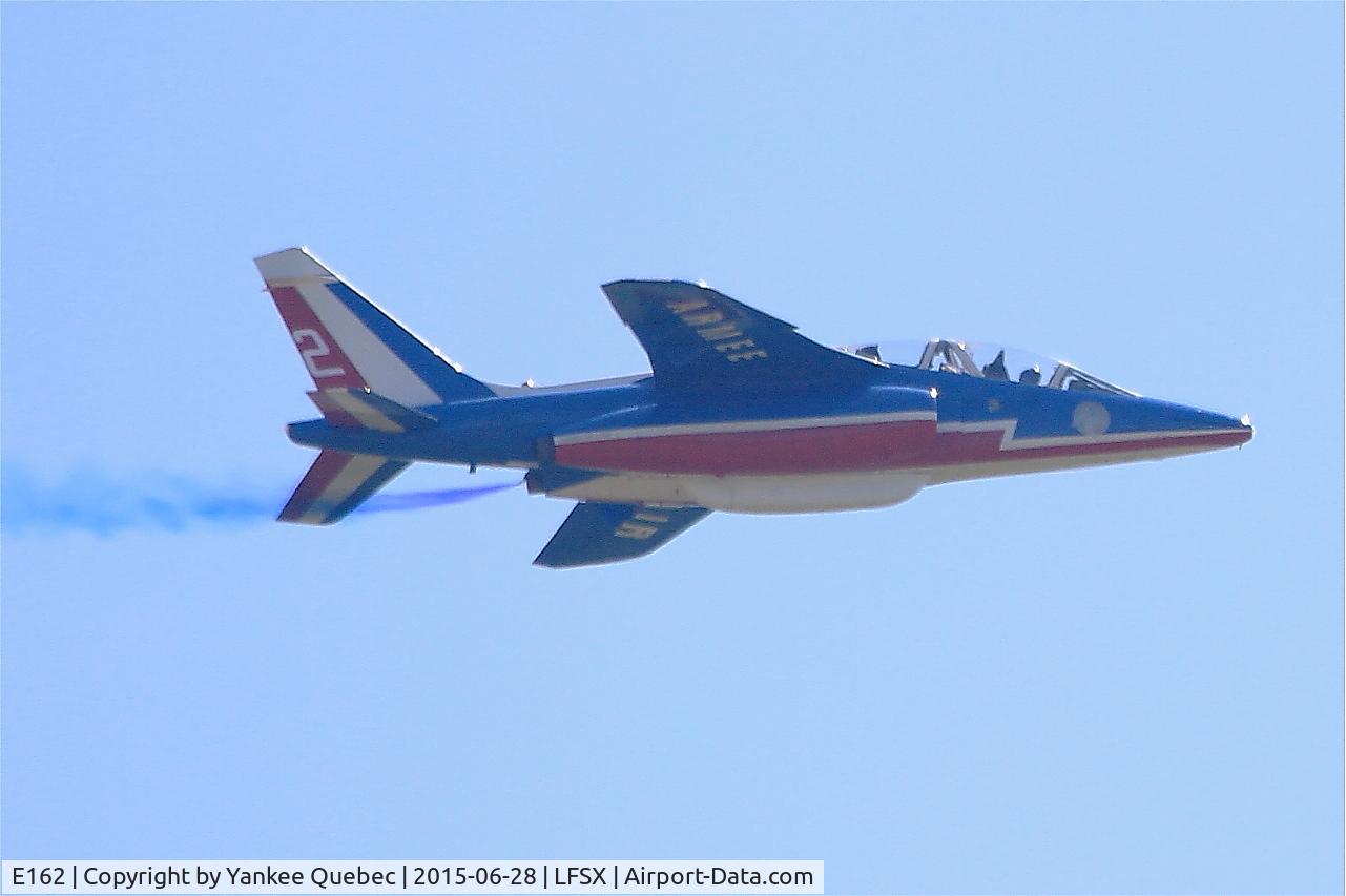 E162, Dassault-Dornier Alpha Jet E C/N E162, Dassault-Dornier Alpha Jet E (F-TERJ), Athos 02 of Patrouille de France 2015, On display, Luxeuil-St Sauveur Air Base 116 (LFSX)