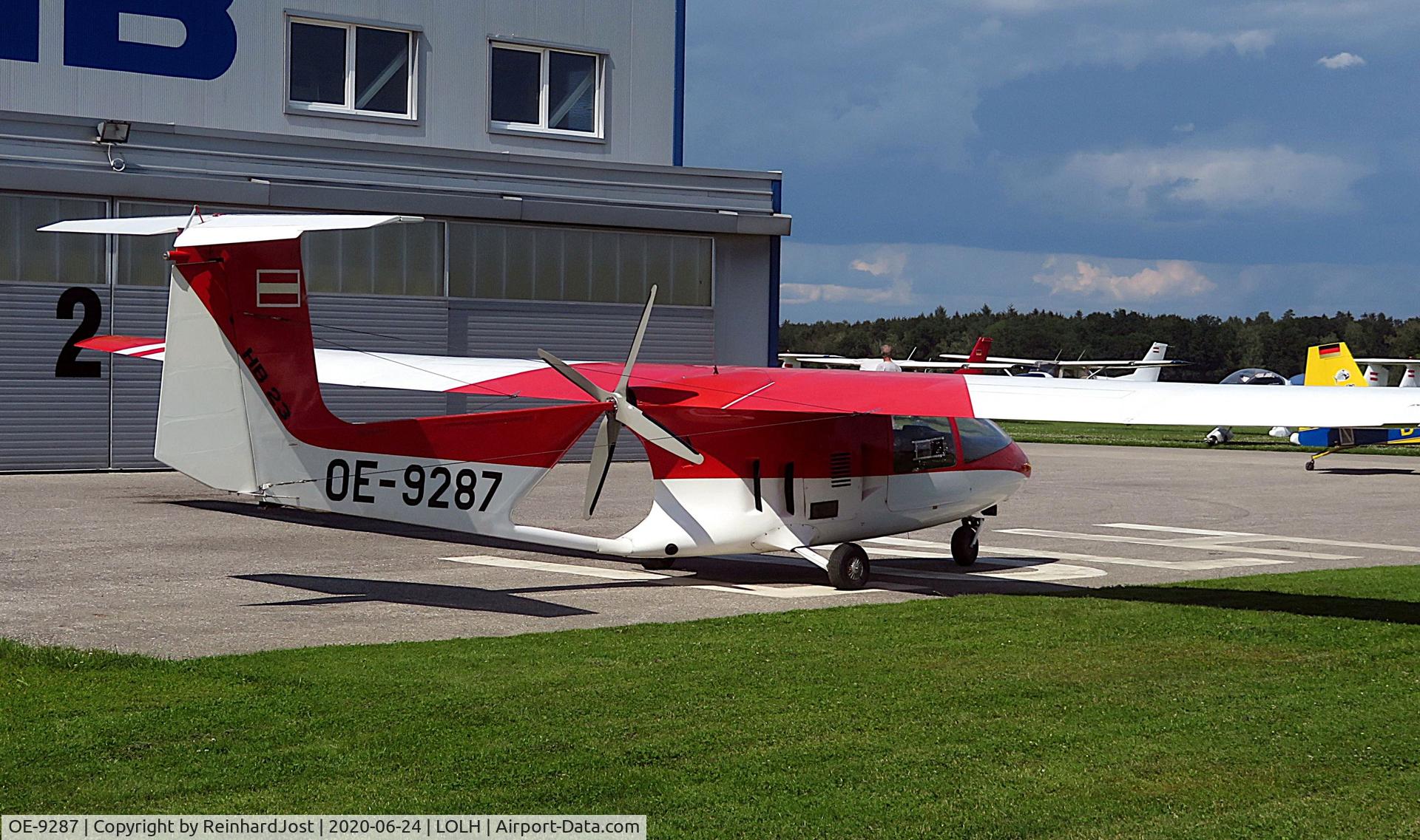 OE-9287, Brditschka HB-23/2400 Hobbyliner C/N 23022, Hobbyliner at its homebase Hofkirchen, Austria