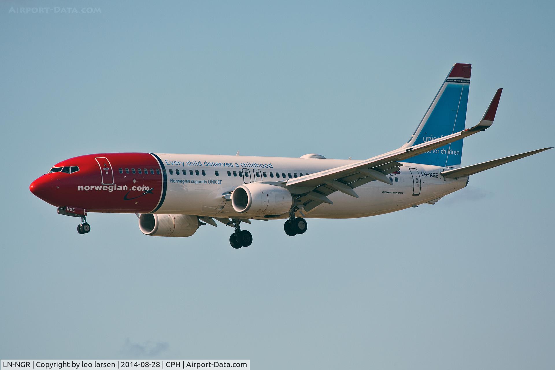 LN-NGR, 2013 Boeing 737-8JP C/N 41121, Copenhagen 28.8.2014