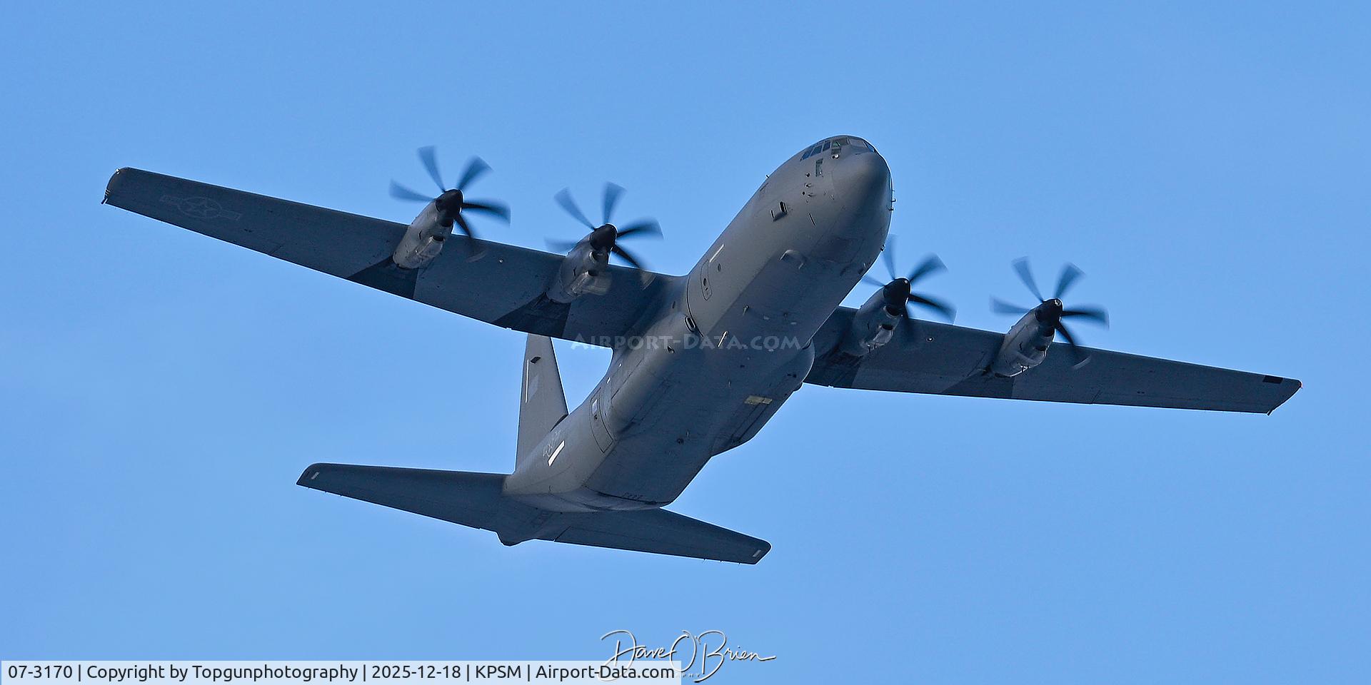 07-3170, 2007 Lockheed Martin C-130J-30 Super Hercules C/N 382-5628, Looks like an old DYESS bird was transferred to RI ANG