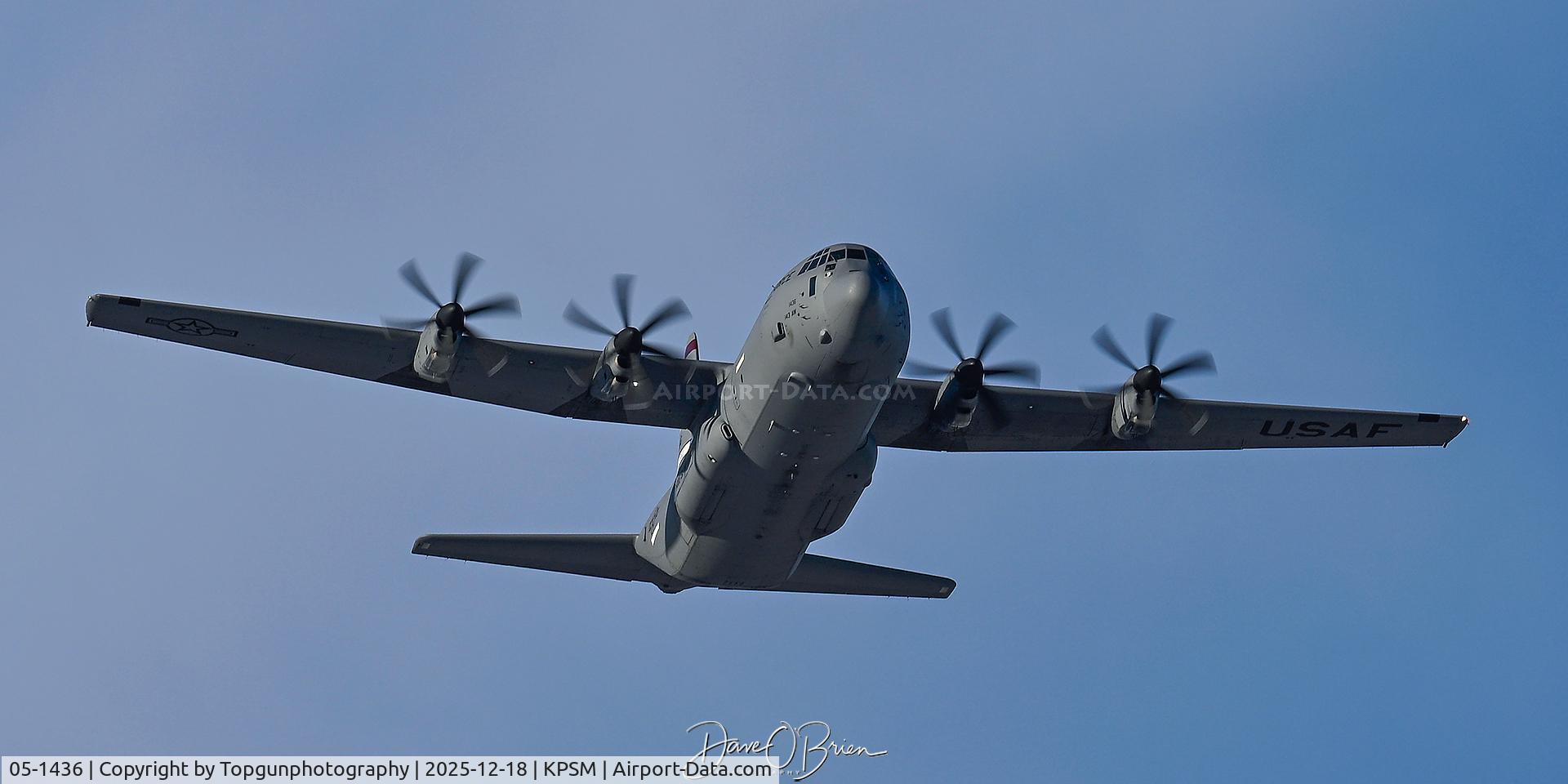 05-1436, 2005 Lockheed Martin C-130J-30 Super Hercules C/N 382-5575, RHODY14 off RW16