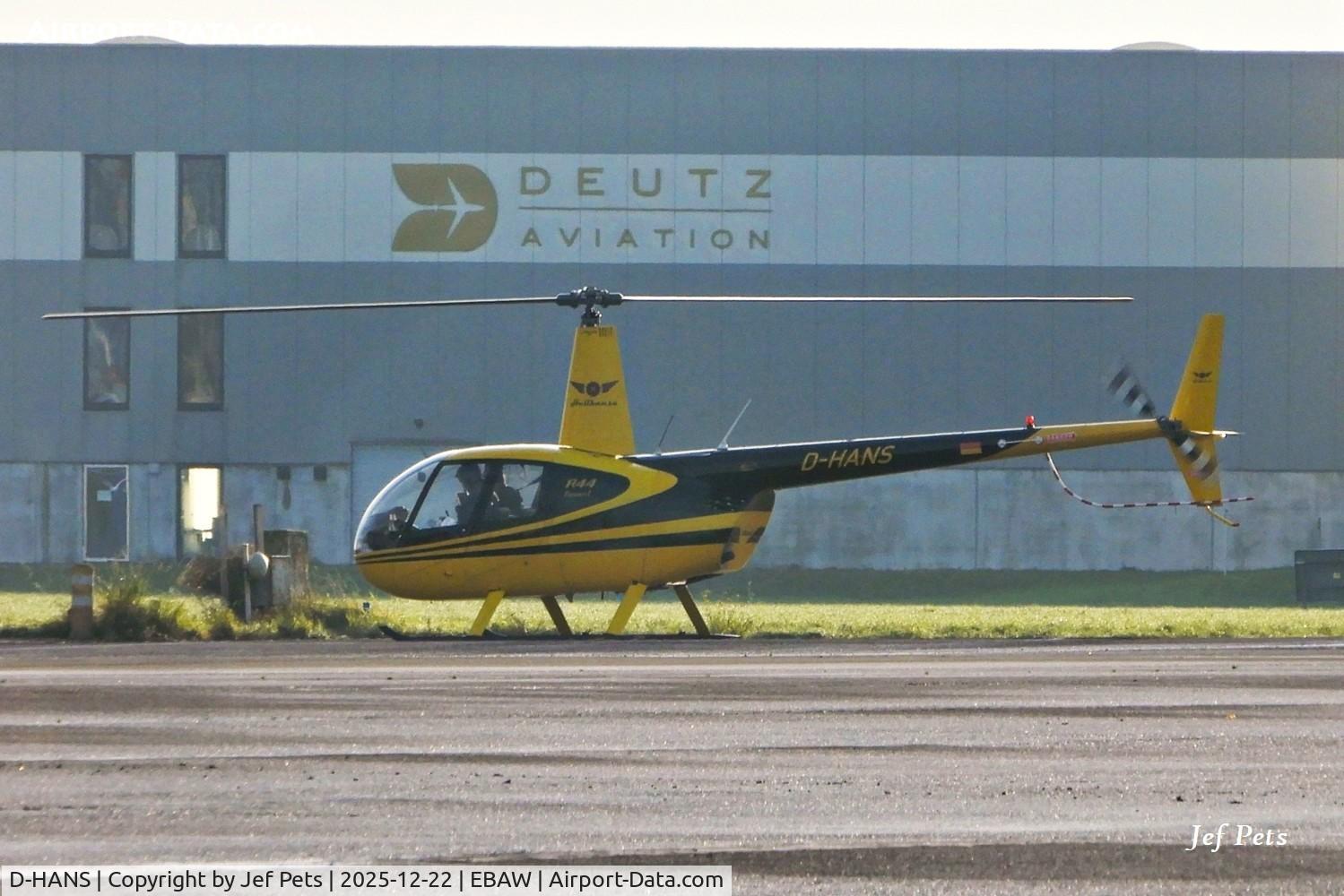 D-HANS, 2005 Robinson R44  Raven I C/N 1460, At Antwerp Airport.