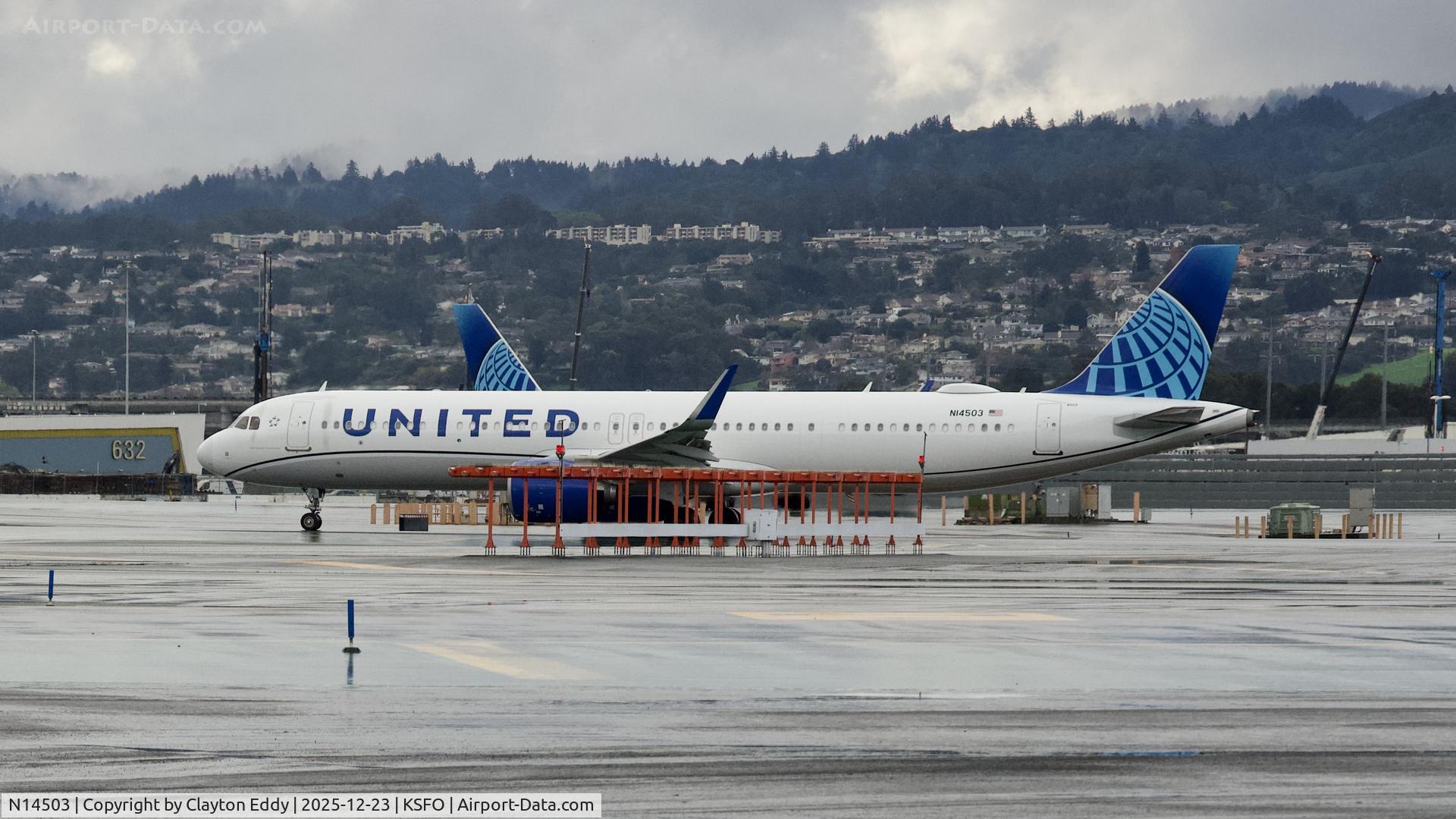 N14503, 2023 Airbus A321-27NX NEO C/N 11599, Runway 10 SFO 2025