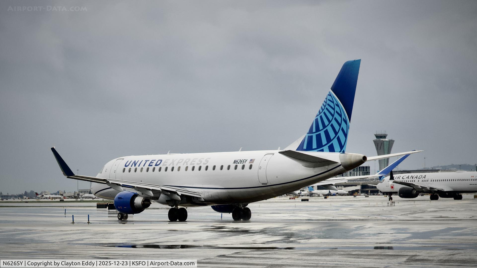 N626SY, 2024 EMBRAER S A ERJ 170-200 LL (175 LL) C/N 974, Runway 10 SFO 2025