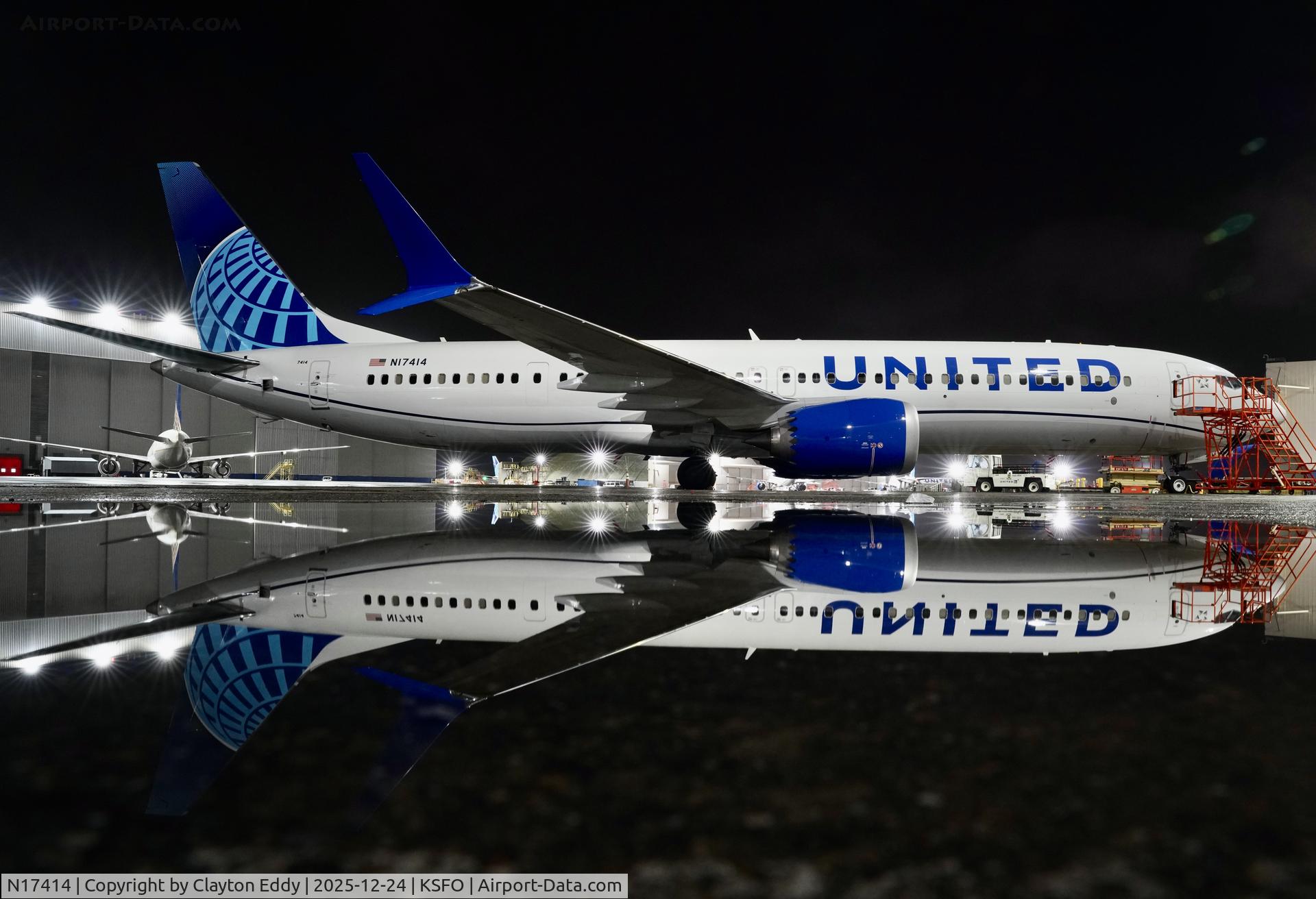 N17414, 2025 Boeing 737 MAX 9 C/N 68813, SFO 2025