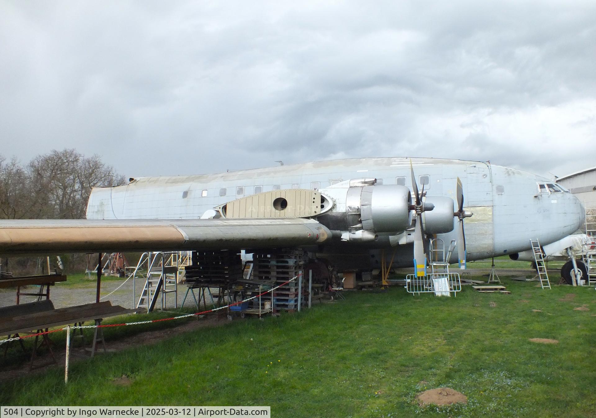 504, Breguet 765 Sahara C/N 504, Breguet 765 Sahara (outer wings/tailplanes dismouted) being restored at the Ailes Anciennes Toulouse Museum, Blagnac
