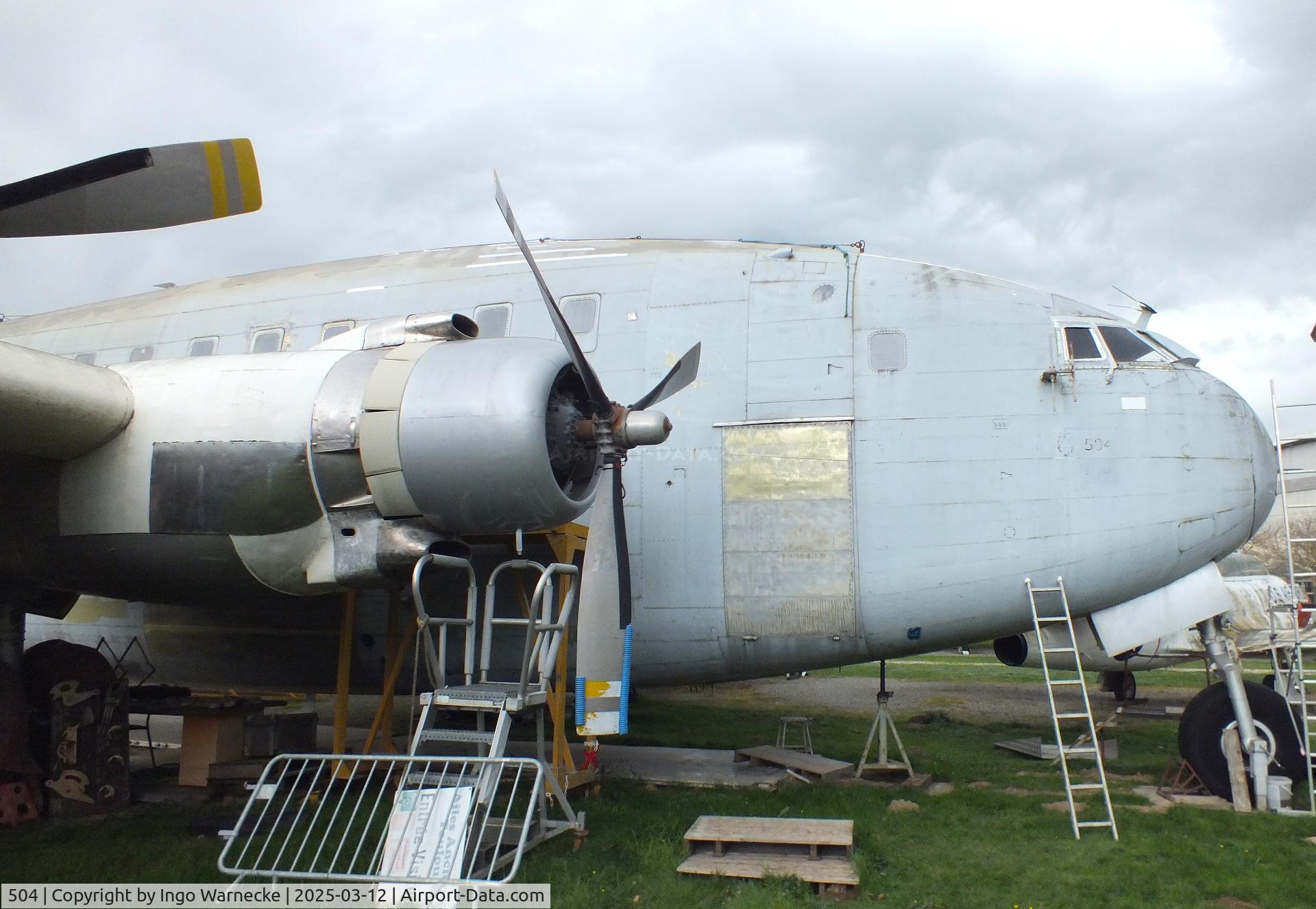 504, Breguet 765 Sahara C/N 504, Breguet 765 Sahara (outer wings/tailplanes dismouted) being restored at the Ailes Anciennes Toulouse Museum, Blagnac