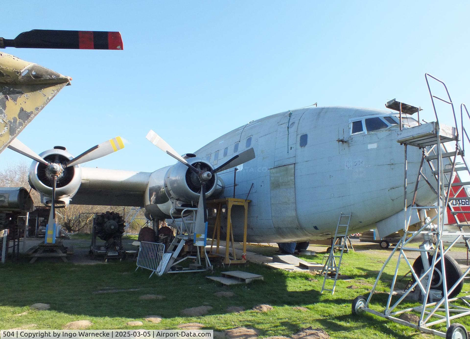 504, Breguet 765 Sahara C/N 504, Breguet 765 Sahara (outer wings/tailplanes dismouted) being restored at the Ailes Anciennes Toulouse Museum, Blagnac