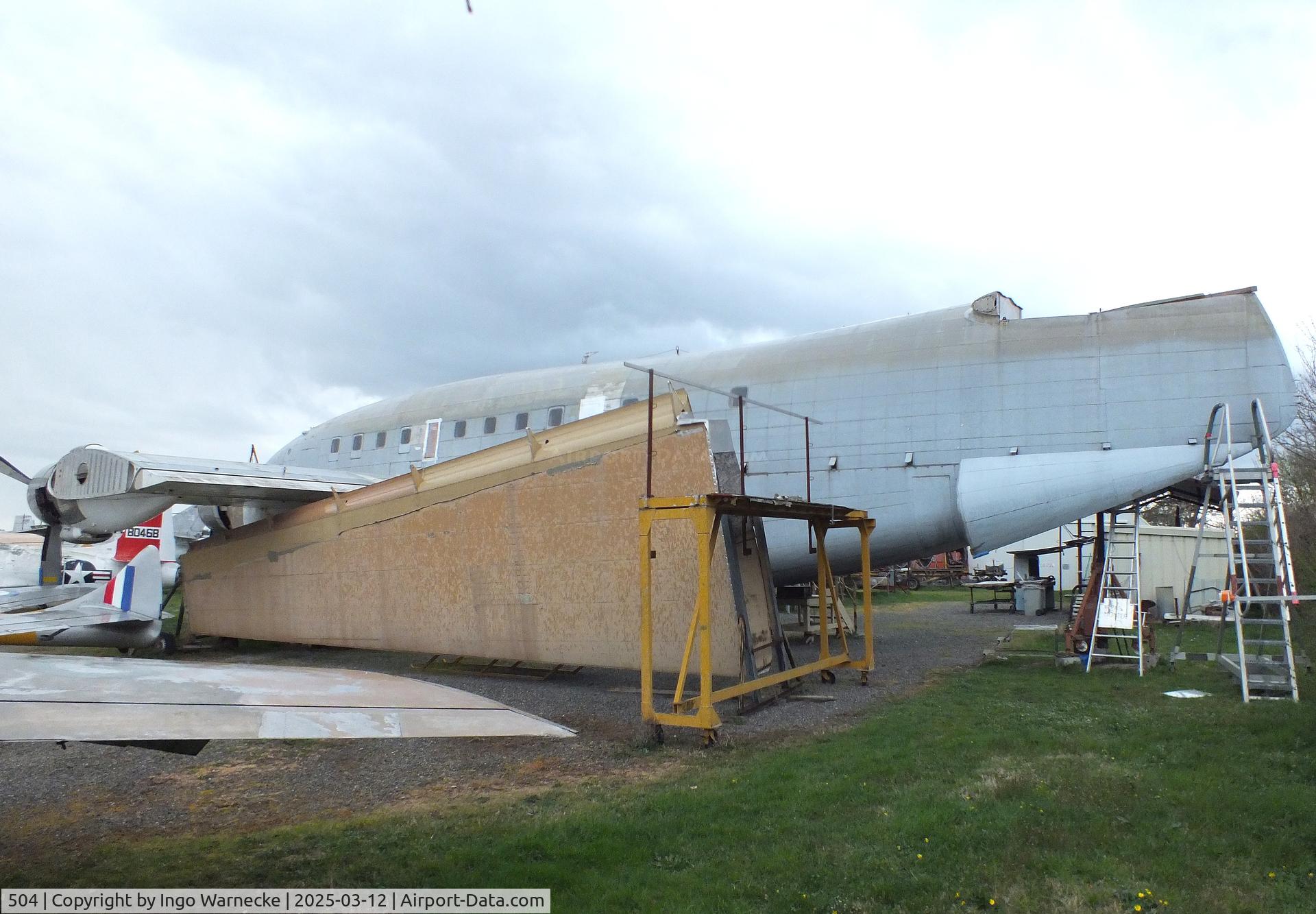 504, Breguet 765 Sahara C/N 504, Breguet 765 Sahara (outer wings/tailplanes dismouted) being restored at the Ailes Anciennes Toulouse Museum, Blagnac