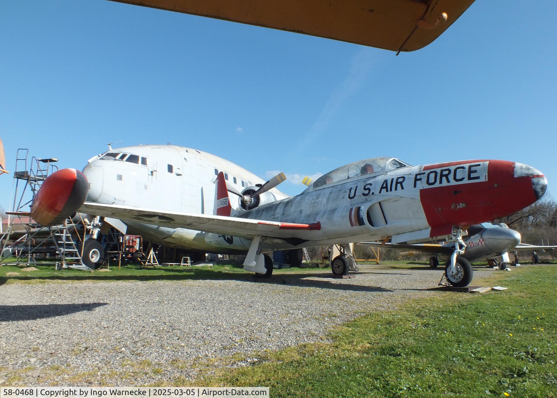 58-0468, 1958 Lockheed T-33A Shooting Star C/N 580-1437, Lockheed T-33A at the Ailes Anciennes Toulouse Museum, Blagnac