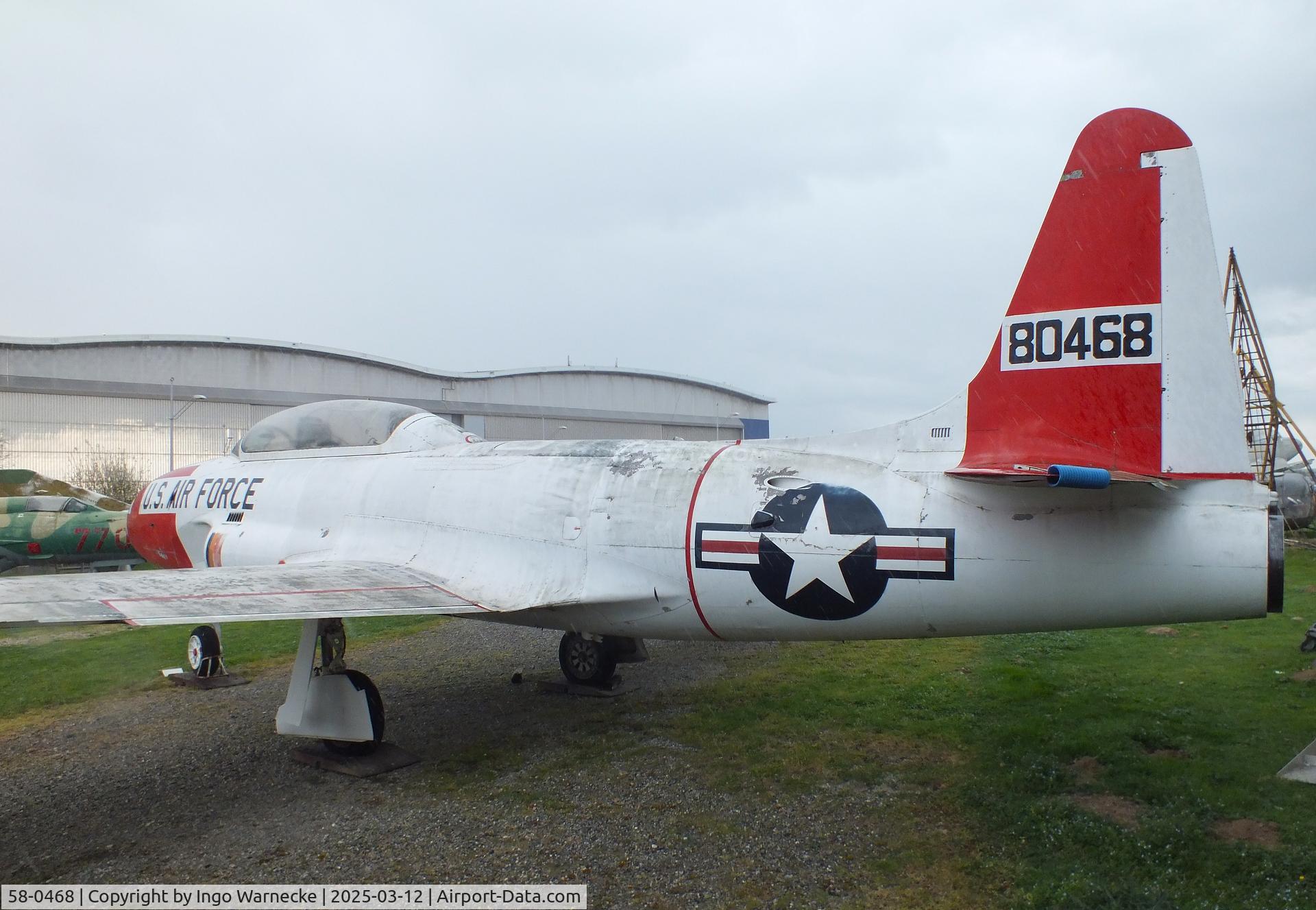 58-0468, 1958 Lockheed T-33A Shooting Star C/N 580-1437, Lockheed T-33A at the Ailes Anciennes Toulouse Museum, Blagnac
