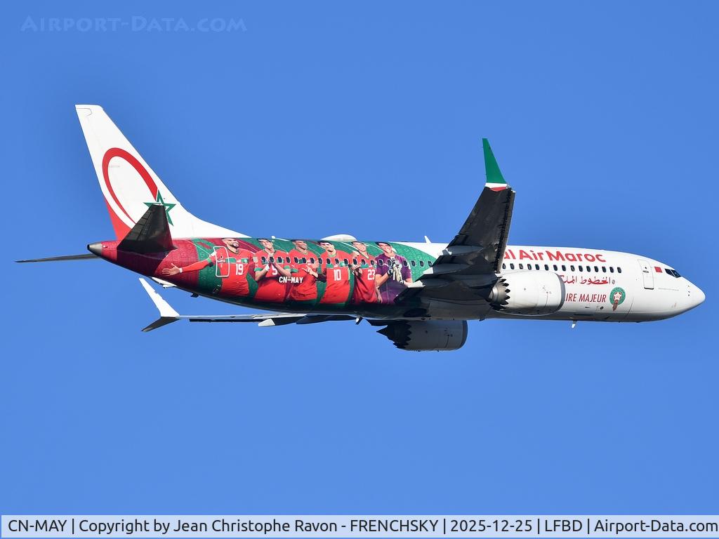 CN-MAY, 2019 Boeing 737-8 MAX C/N 60011, Bordeaux (BOD)	Casablanca (CMN)	AT793