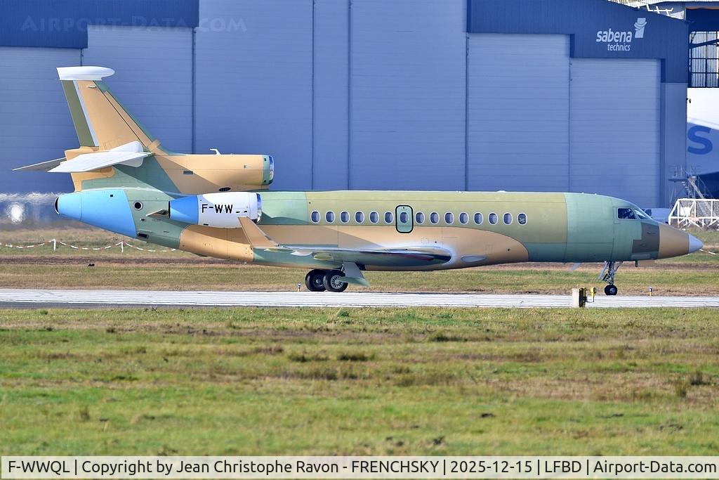 F-WWQL, 2025 DASSAULT AVIATION Falcon 8X C/N 507, test flight