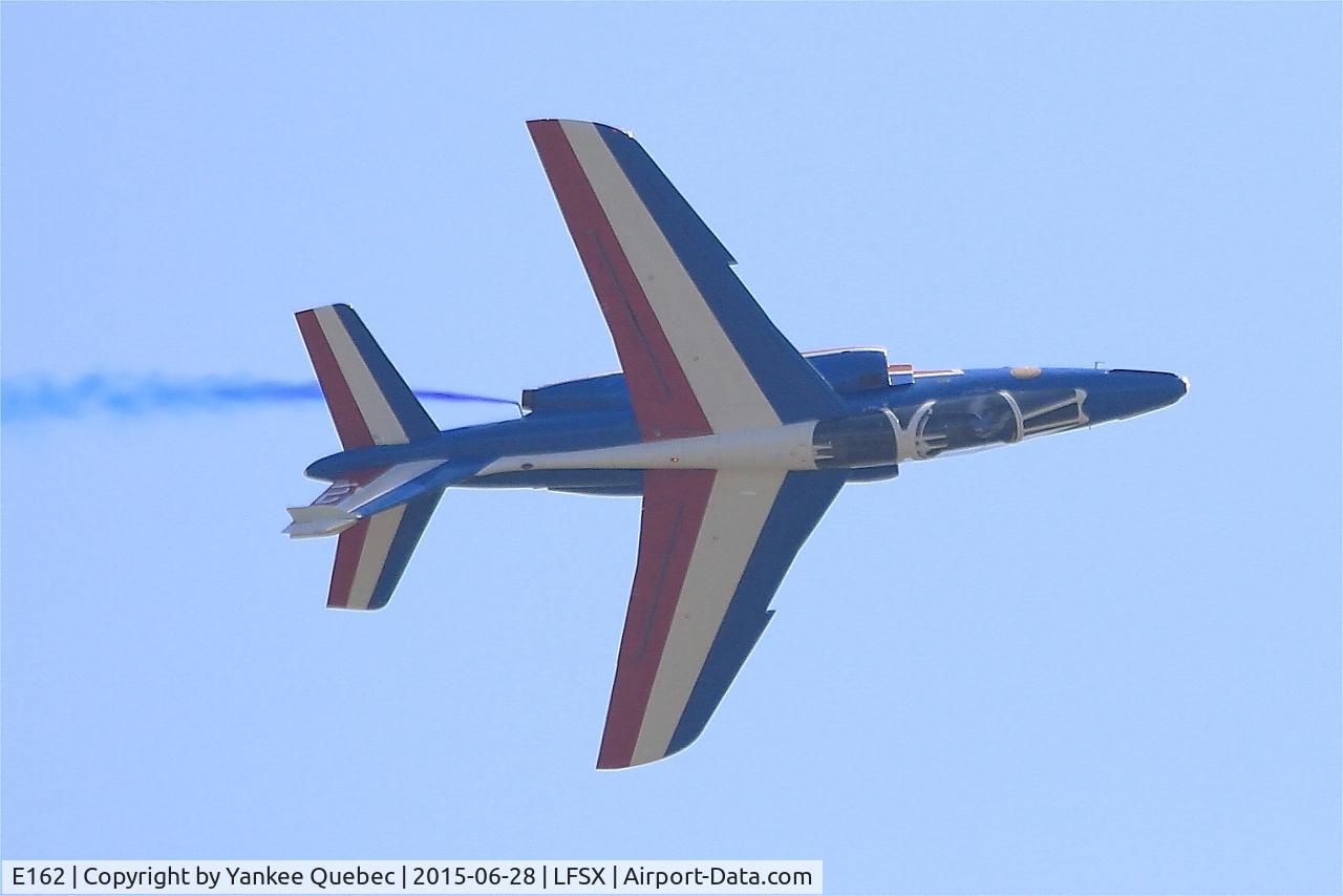 E162, Dassault-Dornier Alpha Jet E C/N E162, Dassault-Dornier Alpha Jet E (F-TERJ), Athos 02 of Patrouille de France 2015, On display, Luxeuil-St Sauveur Air Base 116 (LFSX)