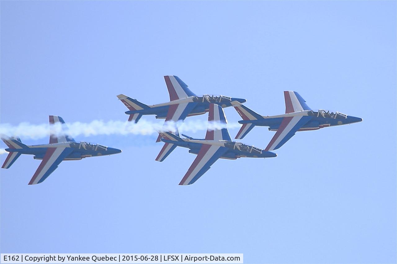 E162, Dassault-Dornier Alpha Jet E C/N E162, Dassault-Dornier Alpha Jet E (F-TERJ), Athos 02 of Patrouille de France 2015, On display, Luxeuil-St Sauveur Air Base 116 (LFSX)
