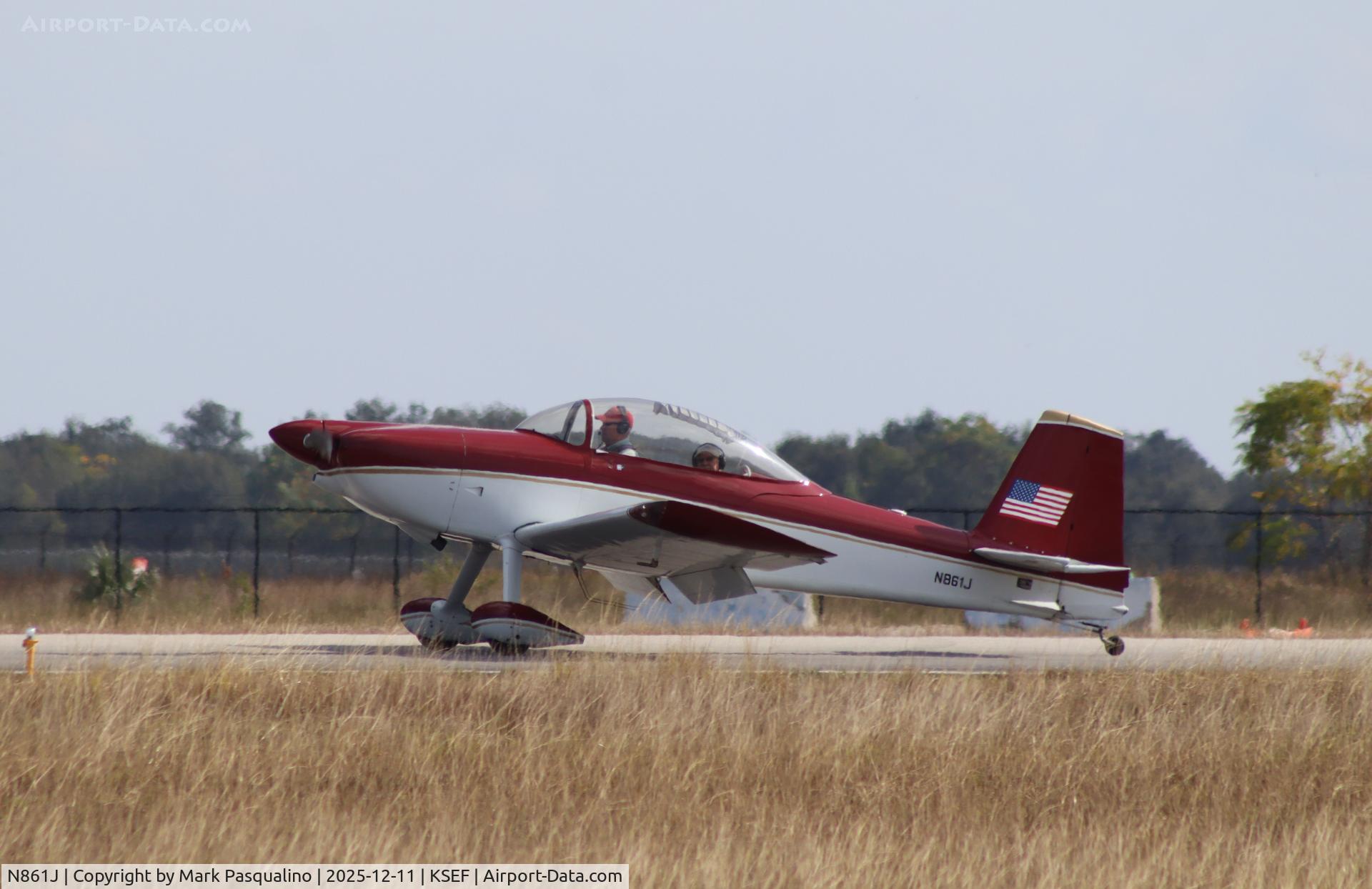 N861J, 2001 Vans RV-8 C/N 80169, Vans RV-8