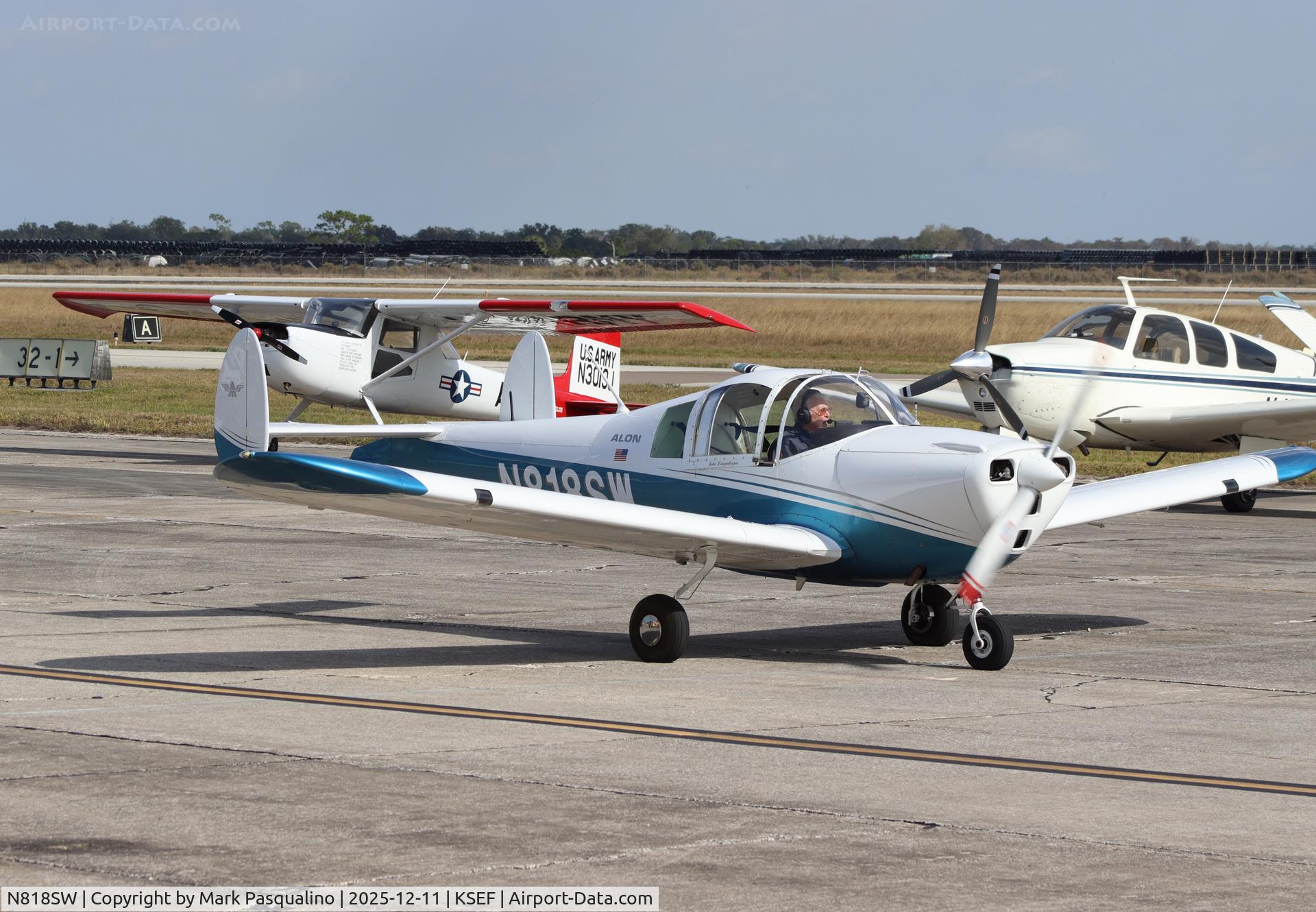 N818SW, 1968 Alon A-2A Aircoupe C/N B-279, Alon A-2A Aircoupe