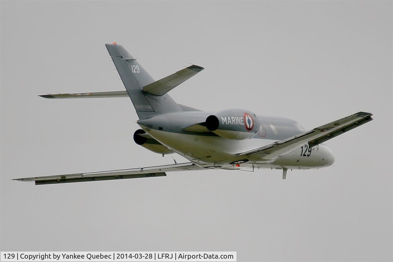 129, 1978 Dassault Falcon 10MER C/N 129, Dassault Falcon 10 MER, Landivisiau Naval Air Base (LFRJ-LDV)