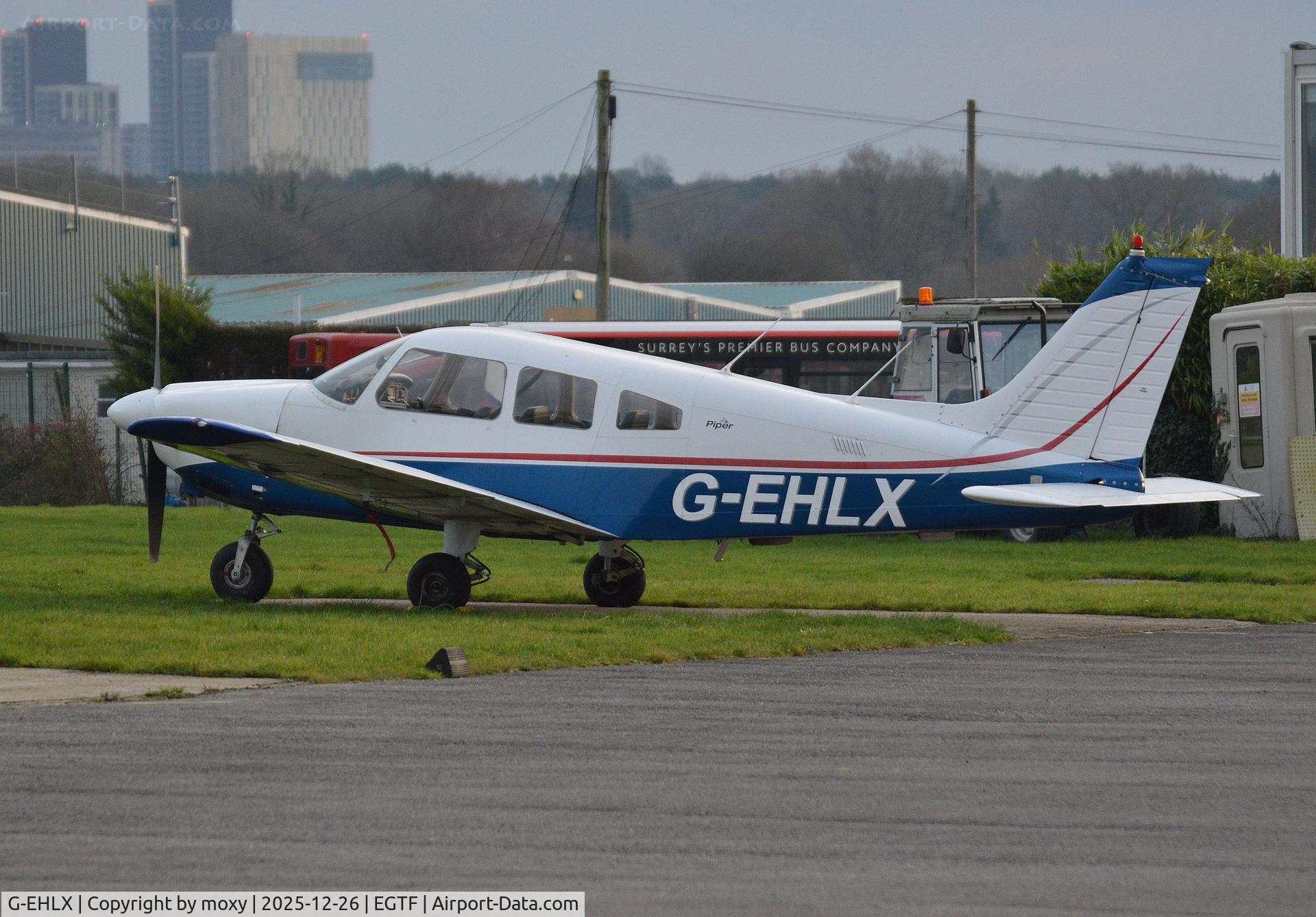 G-EHLX, 1980 Piper PA-28-181 Cherokee Archer II C/N 28-8090317, Piper PA-28-181 Cherokee Archer II at Fairoaks. Ex D-EHLX