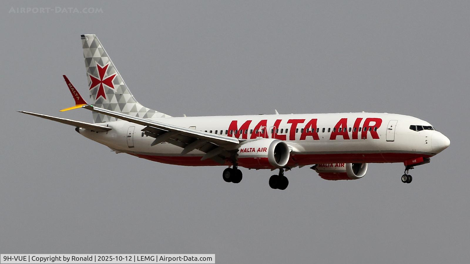 9H-VUE, 2021 Boeing 737-8-200 MAX C/N 65876, at agp