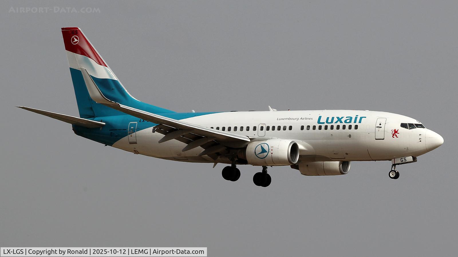 LX-LGS, 2005 Boeing 737-7C9 C/N 33956, at agp