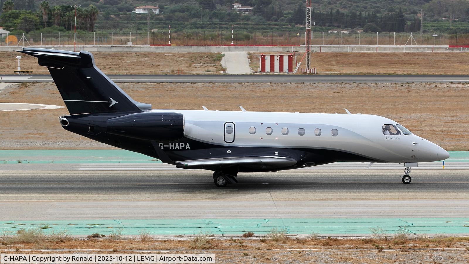 G-HAPA, 2018 Embraer EMB-550 Legacy 500 C/N 55000057, at agp