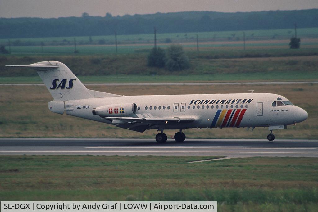 SE-DGX, 1985 Fokker F-28-4000 Fellowship C/N 11225, SAS F28