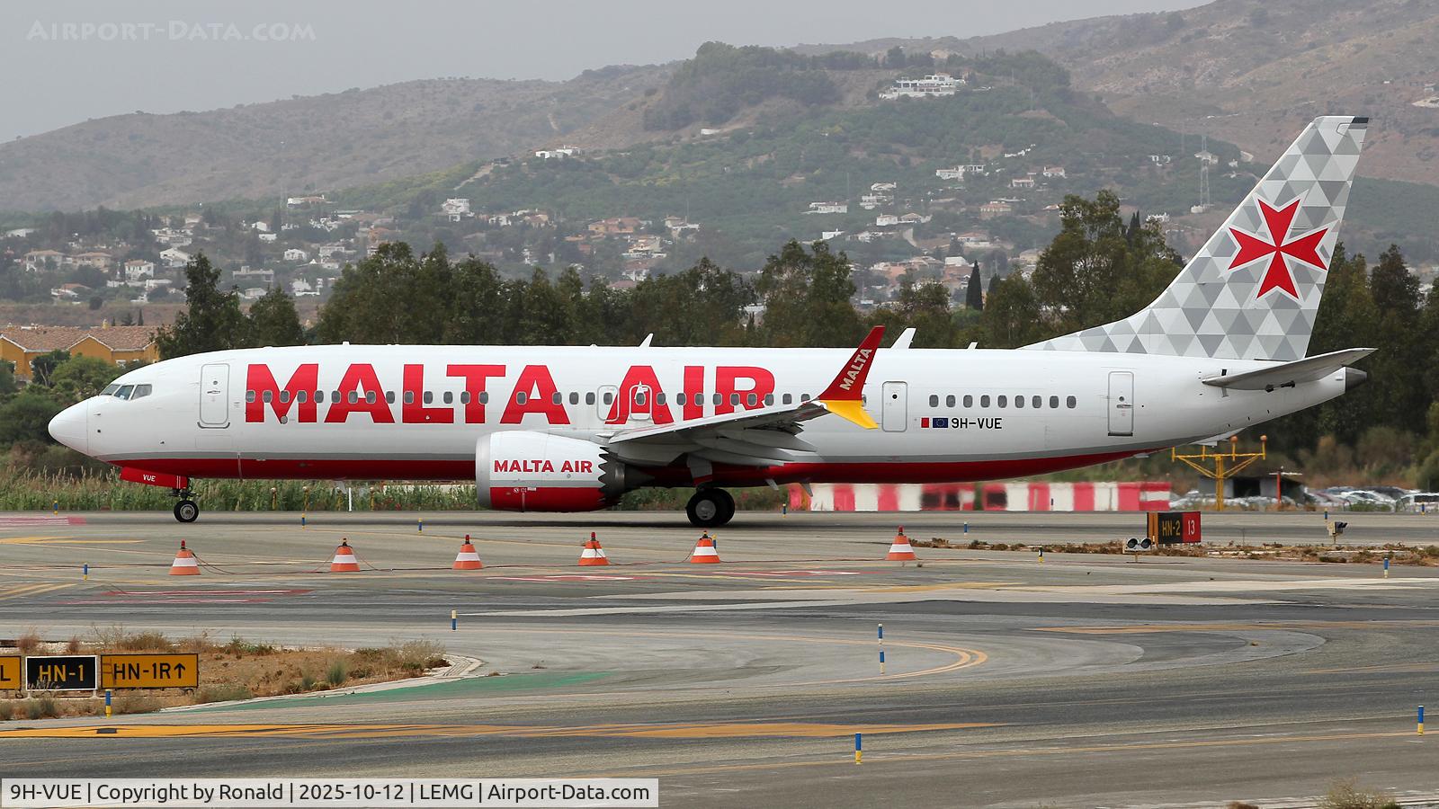 9H-VUE, 2021 Boeing 737-8-200 MAX C/N 65876, at agp
