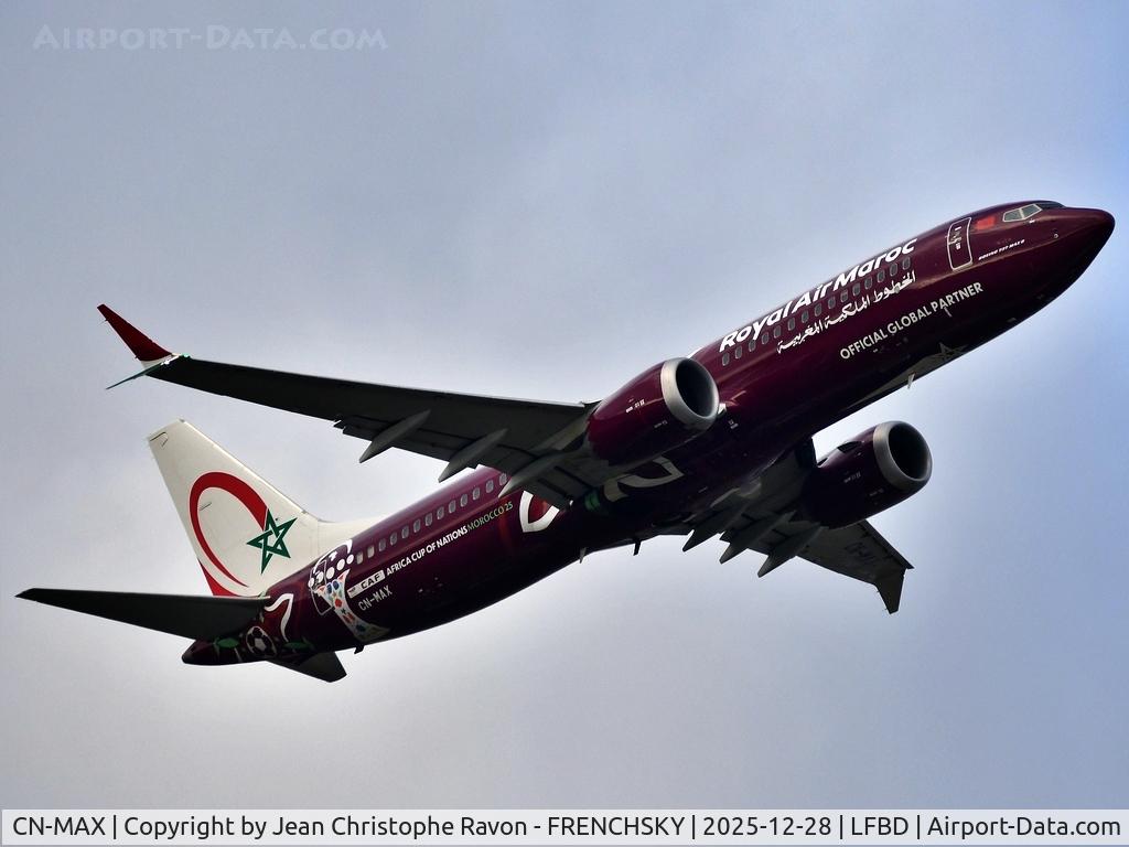 CN-MAX, 2018 Boeing 737-8 MAX C/N 60008, Bordeaux (BOD)	Casablanca (CMN)	AT793