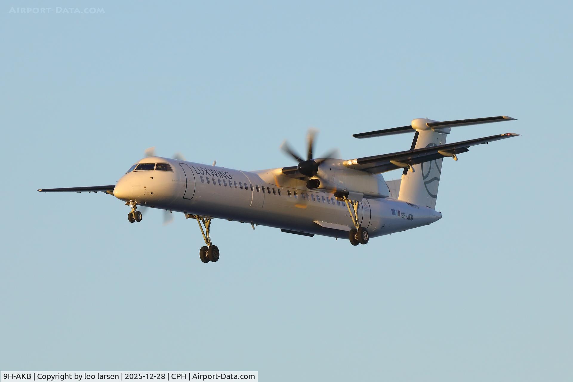 9H-AKB, 2008 De Havilland Canada DHC-8-402 Dash 8 C/N 4226, Copenhagen 28.12.2025