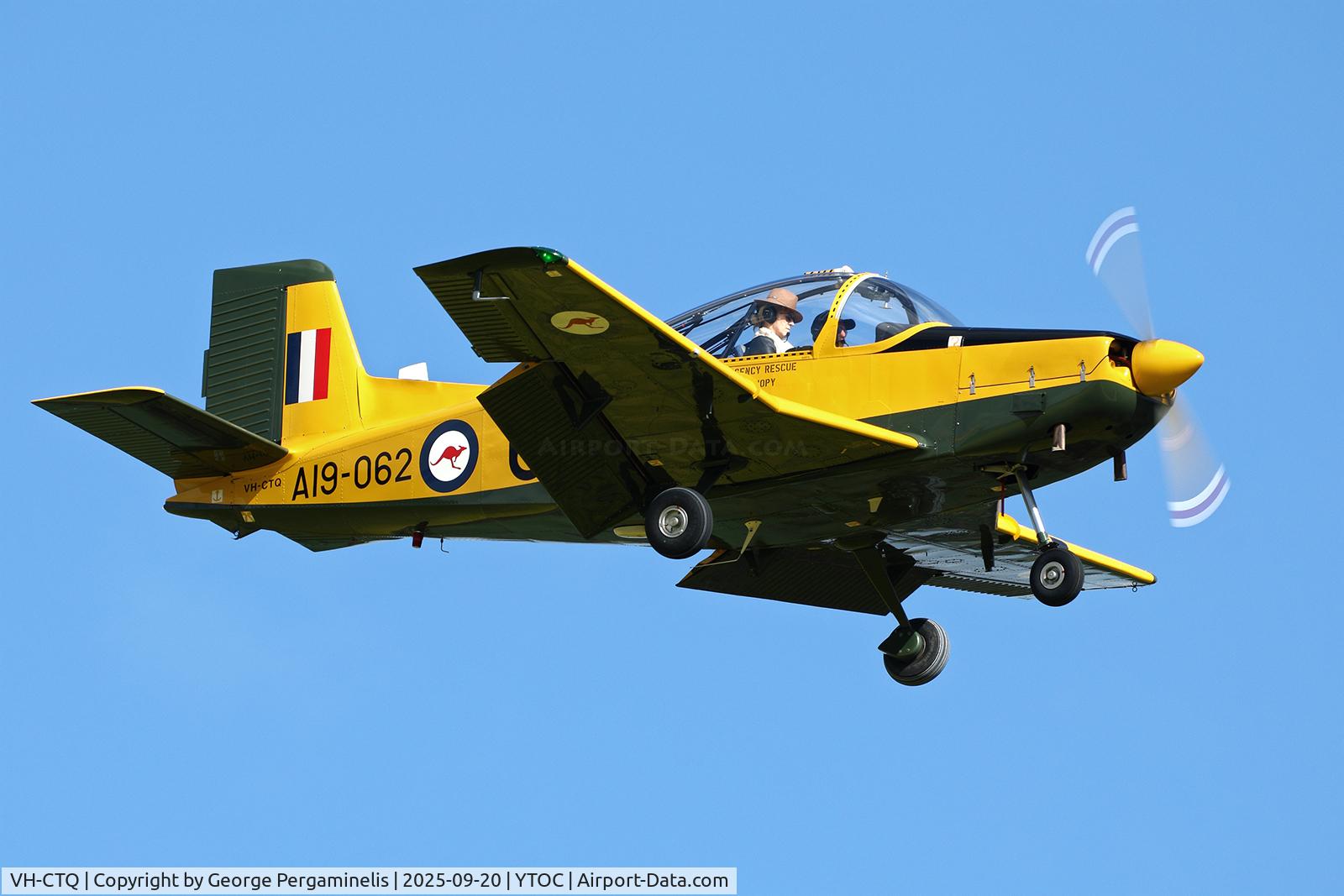 VH-CTQ, 1975 Pacific CT-4A Airtrainer C/N 062, Tocumal Airshow 2025.