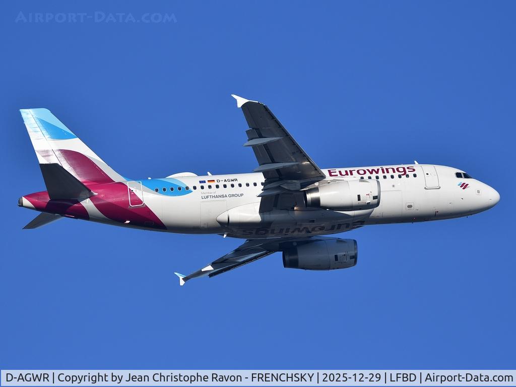 D-AGWR, 2010 Airbus A319-132 C/N 4285, Stuttgart (STR)	Faro (FAO)	EW2648 Diverted to BOD