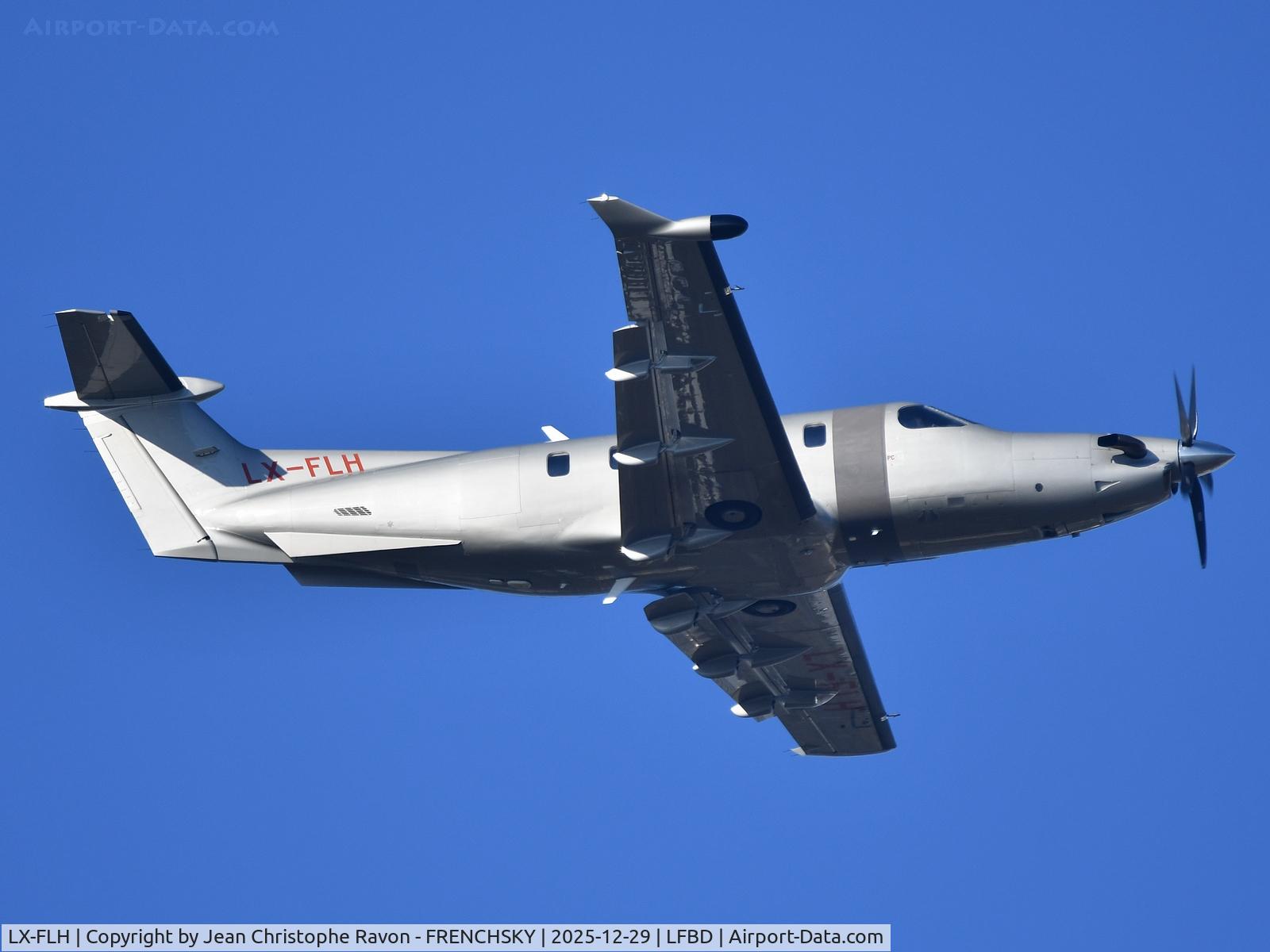 LX-FLH, 2020 Pilatus PC-12/47E C/N 2011, Bordeaux (BOD)	Agen (AGF)	(JFA73H)