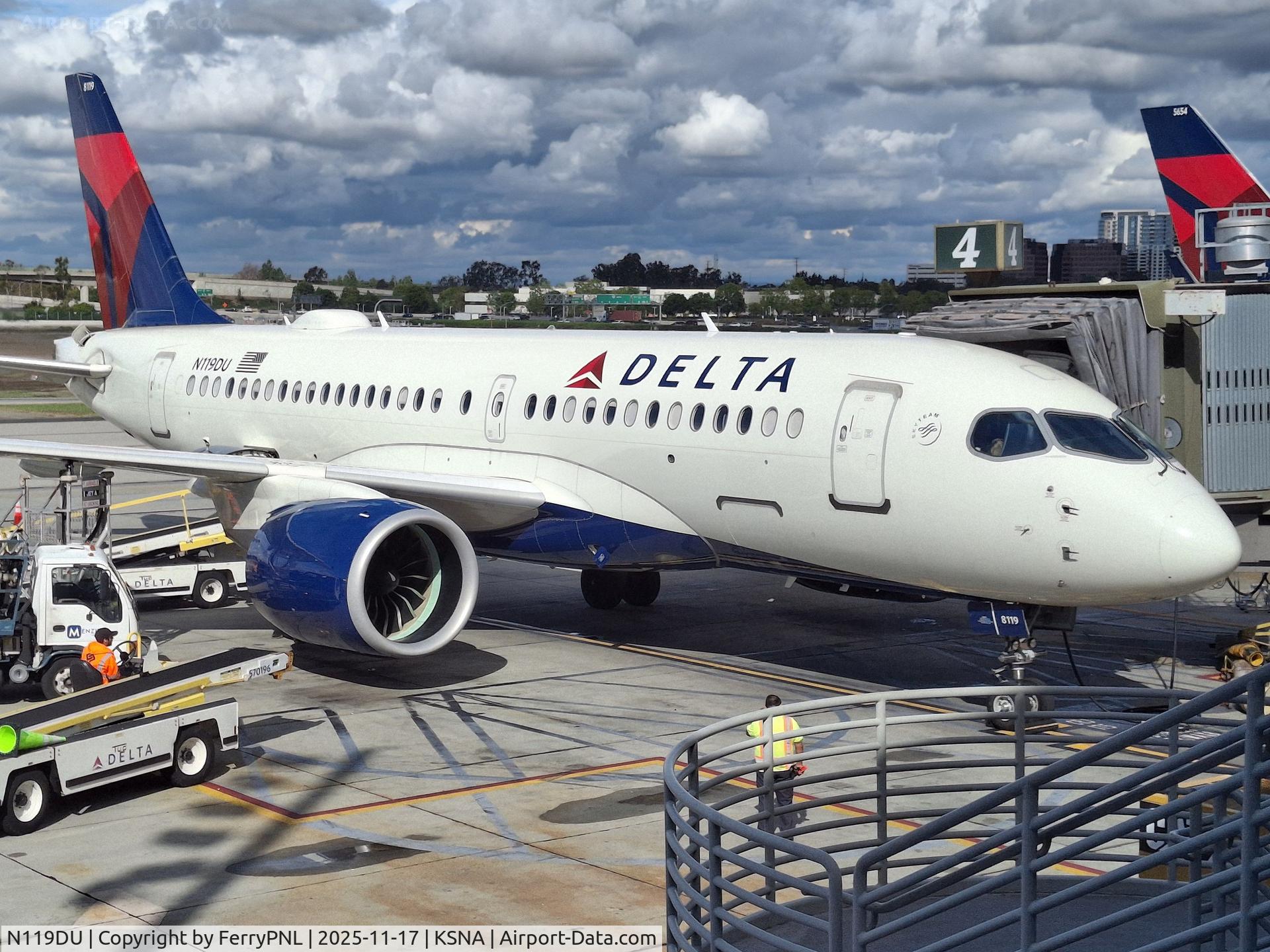 N119DU, 2019 Airbus A220-100 C/N 50038, Delta A221 in SNA