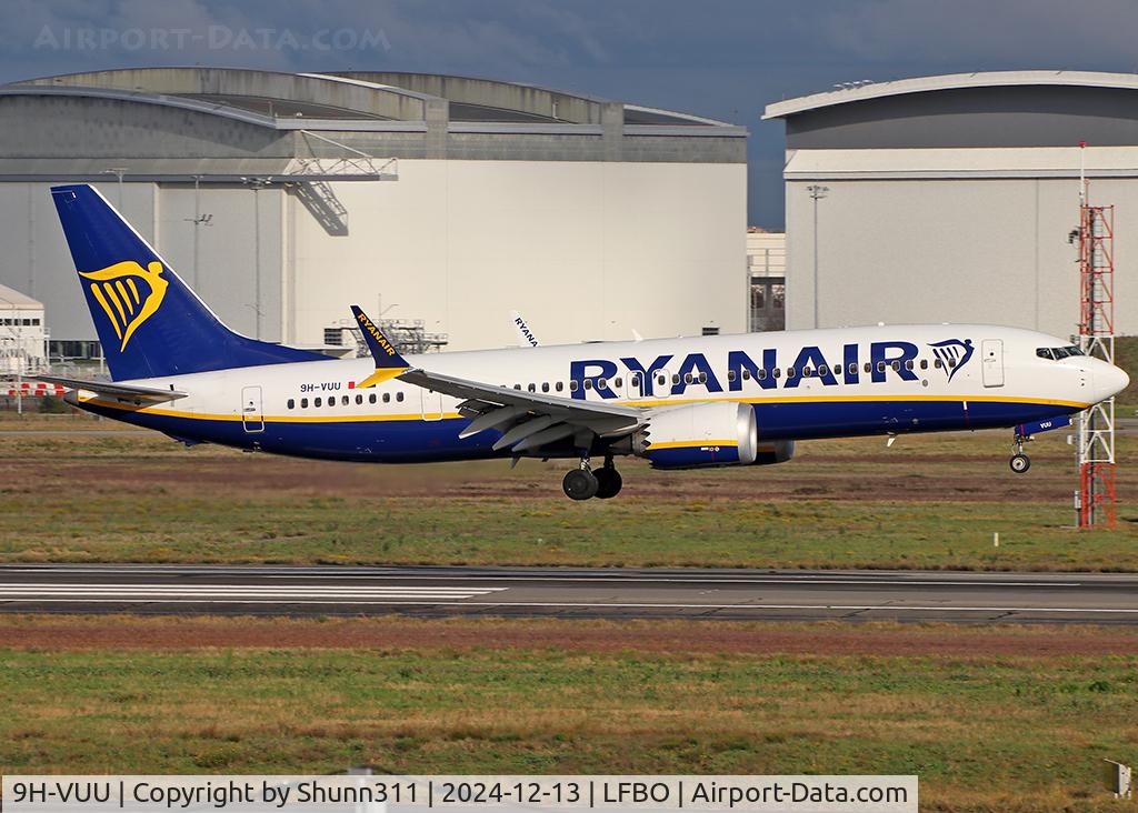 9H-VUU, 2021 Boeing 737-8-200 MAX C/N 65883, Landing rwy 14R