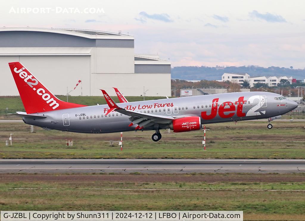 G-JZBL, 2018 Boeing 737-8MG C/N 63169, Landing rwy 14R