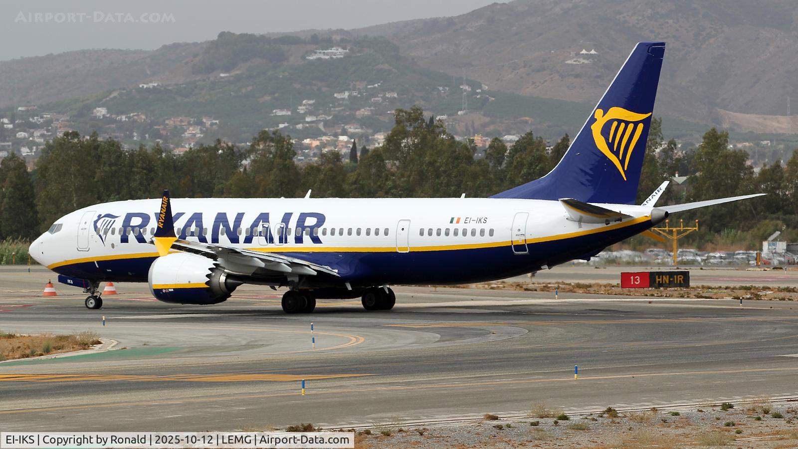 EI-IKS, 2025 Boeing 737-8200 MAX C/N 67118 / 9248, at agp