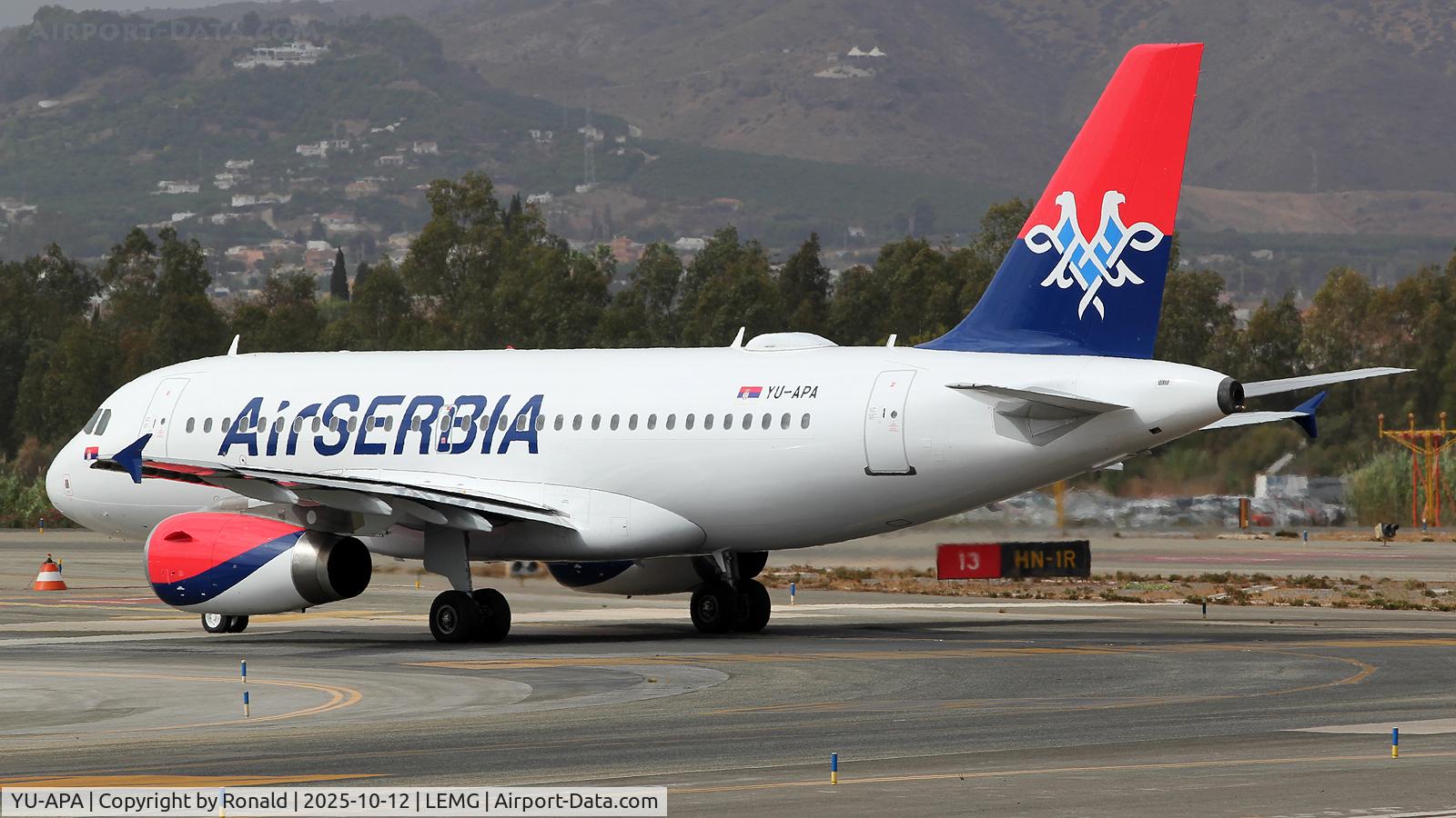 YU-APA, 2004 Airbus A319-132 C/N 2277, at agp