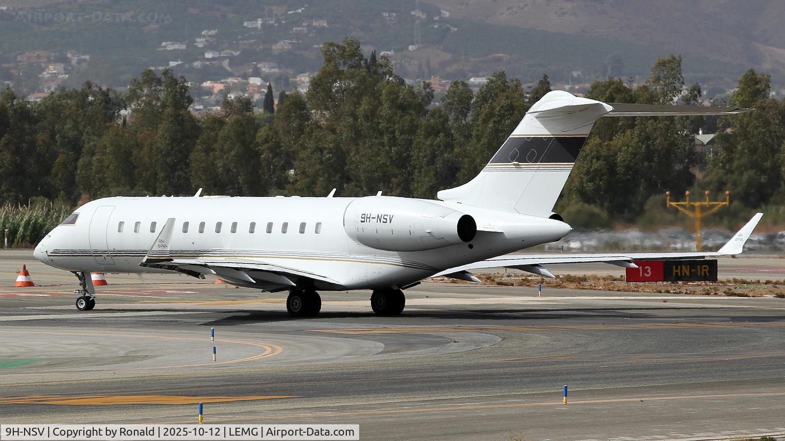 9H-NSV, 2001 Bombardier BD-700-1A10 Global Express C/N 9094, at agp
