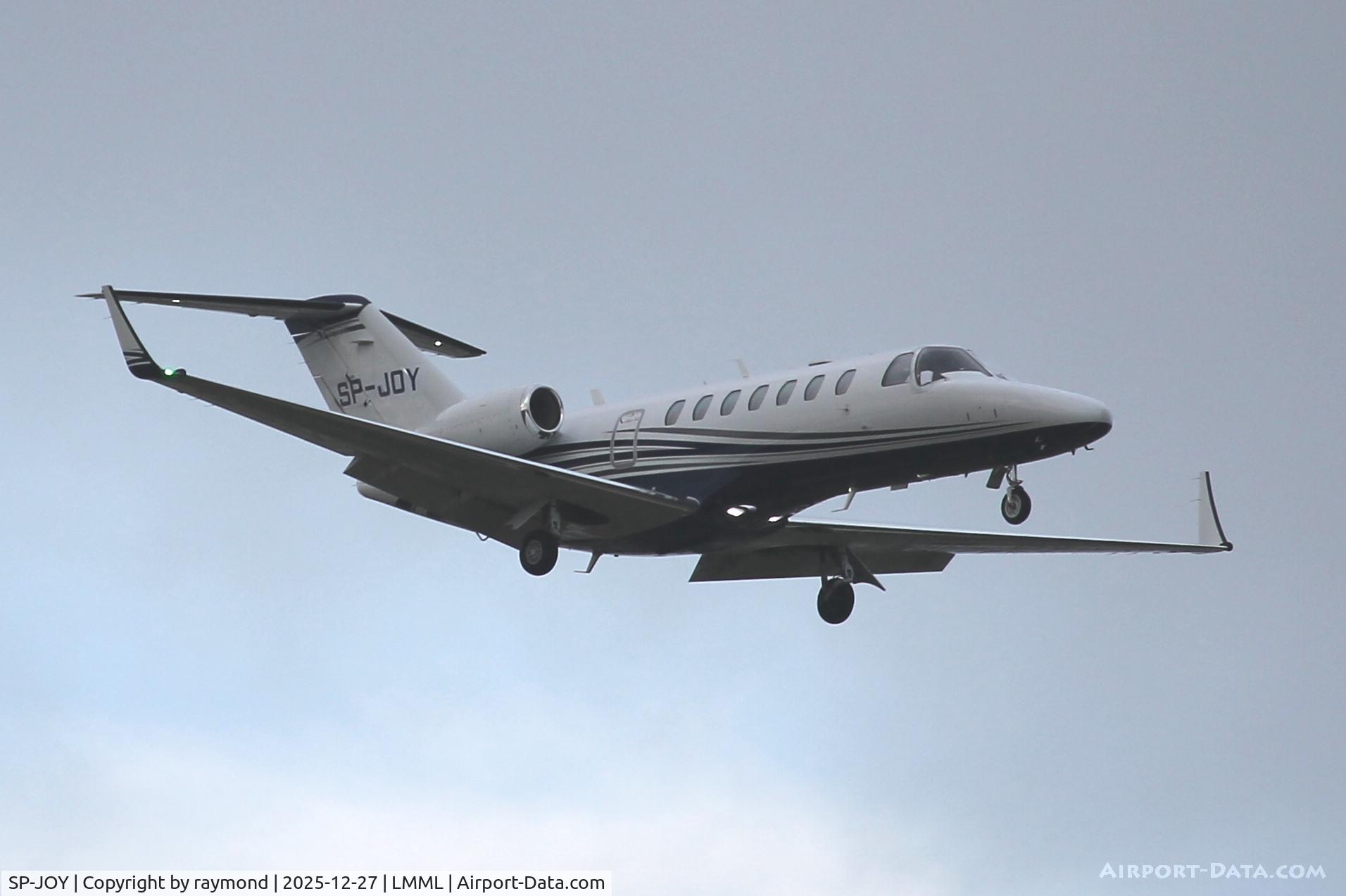 SP-JOY, , ZondaJet Cessna 525B Citation CJ3+ reg SP-JOY landing in Malta.