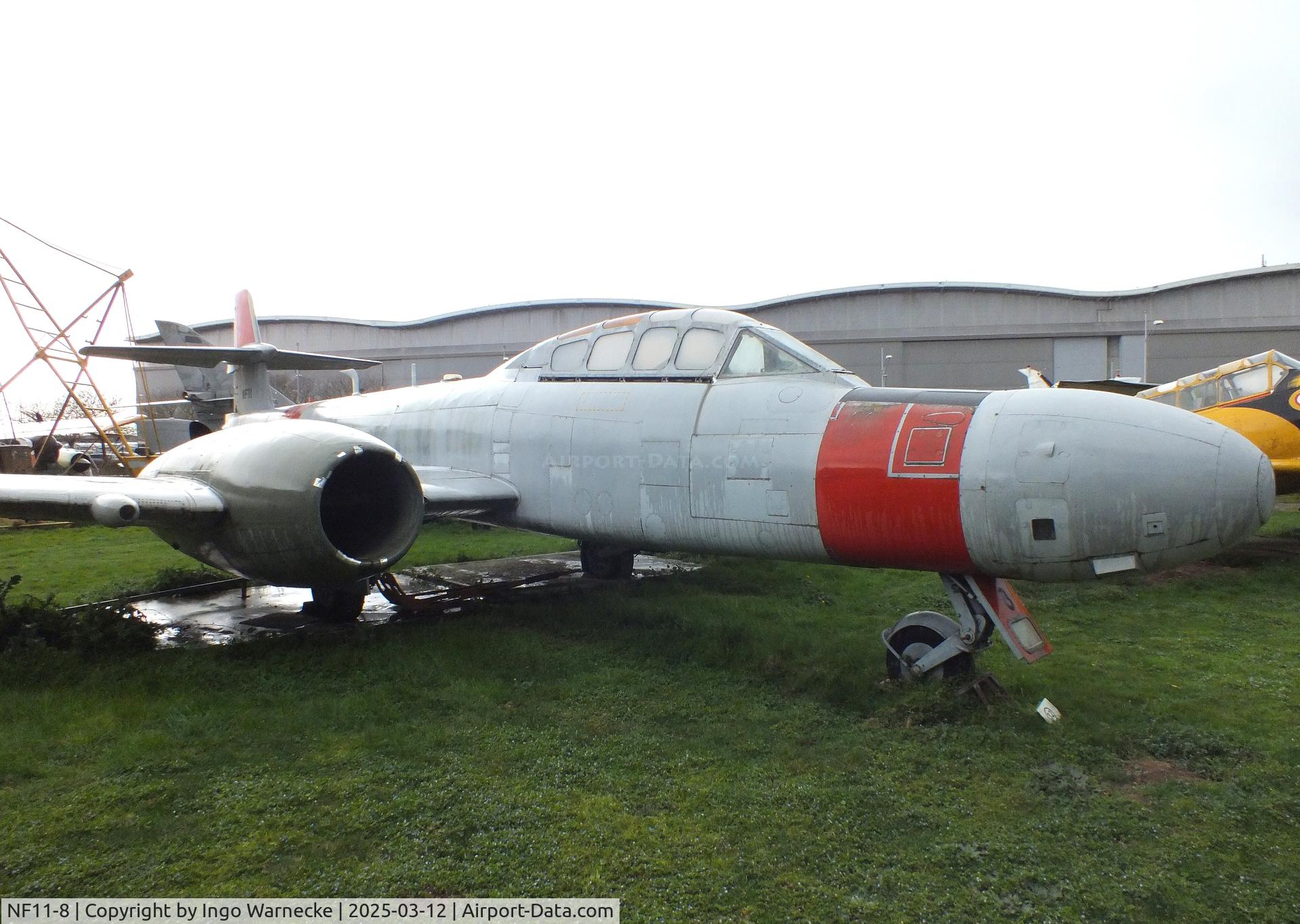 NF11-8, Gloster Meteor C/N 8, Gloster Meteor NF11 at the Ailes Anciennes Toulouse Museum, Blagnac