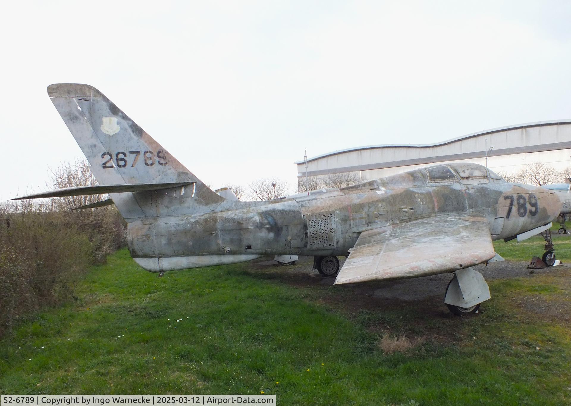 52-6789, 1952 Republic F-84F Thunderstreak C/N Not found 52-6789, Republic F-84F Thunderstreak at the Ailes Anciennes Toulouse Museum, Blagnac