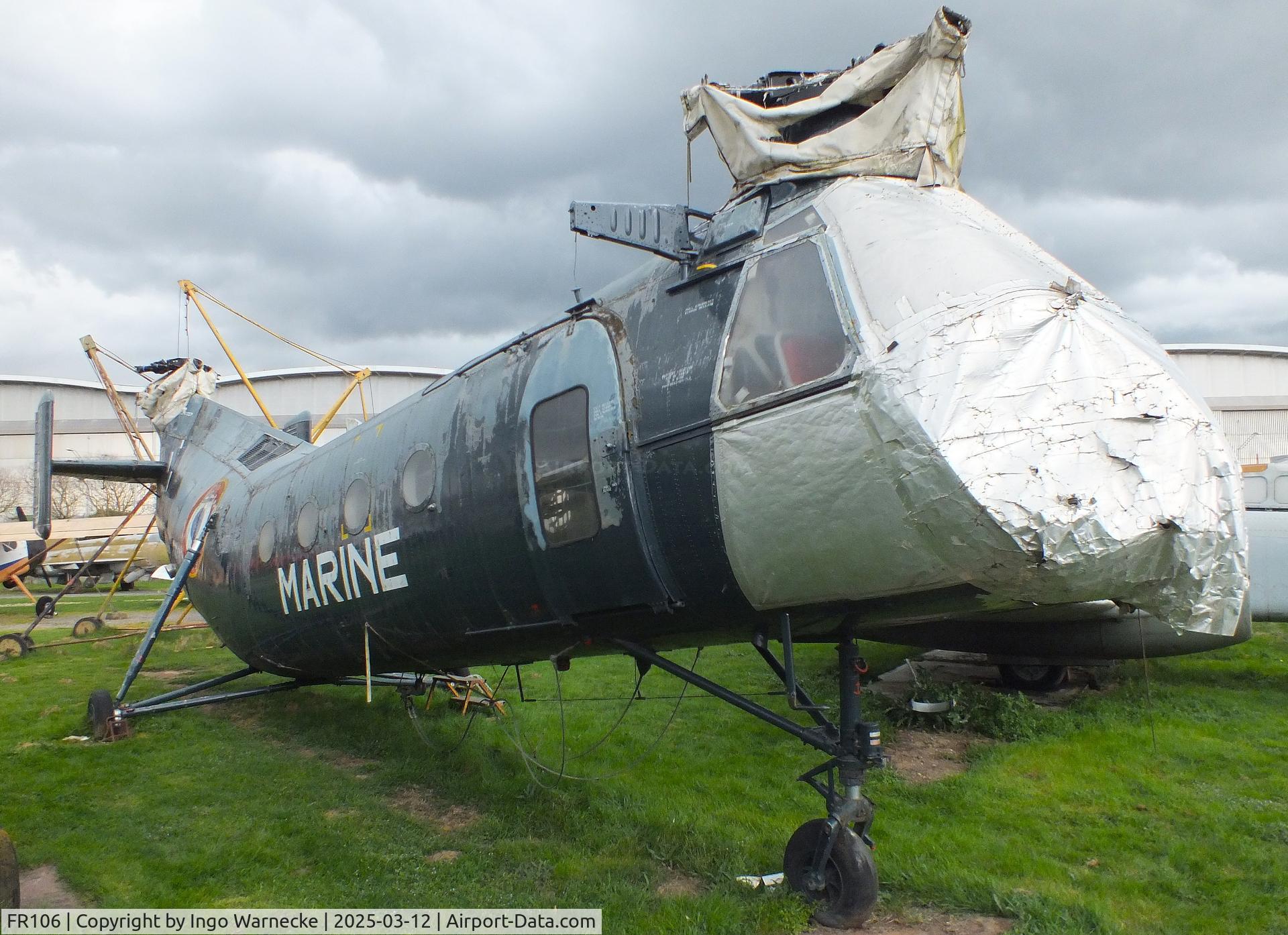FR106, Vertol H-21C Shawnee C/N FR106, Vertol H-21C Shawnee (minus rotor blades) at the Ailes Anciennes Toulouse Museum, Blagnac